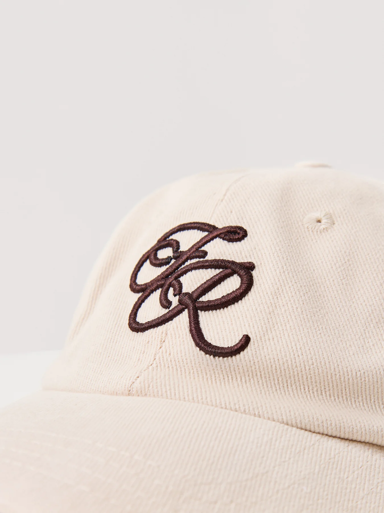 Embroidered Logo Baseball Cap Brown - Image 3