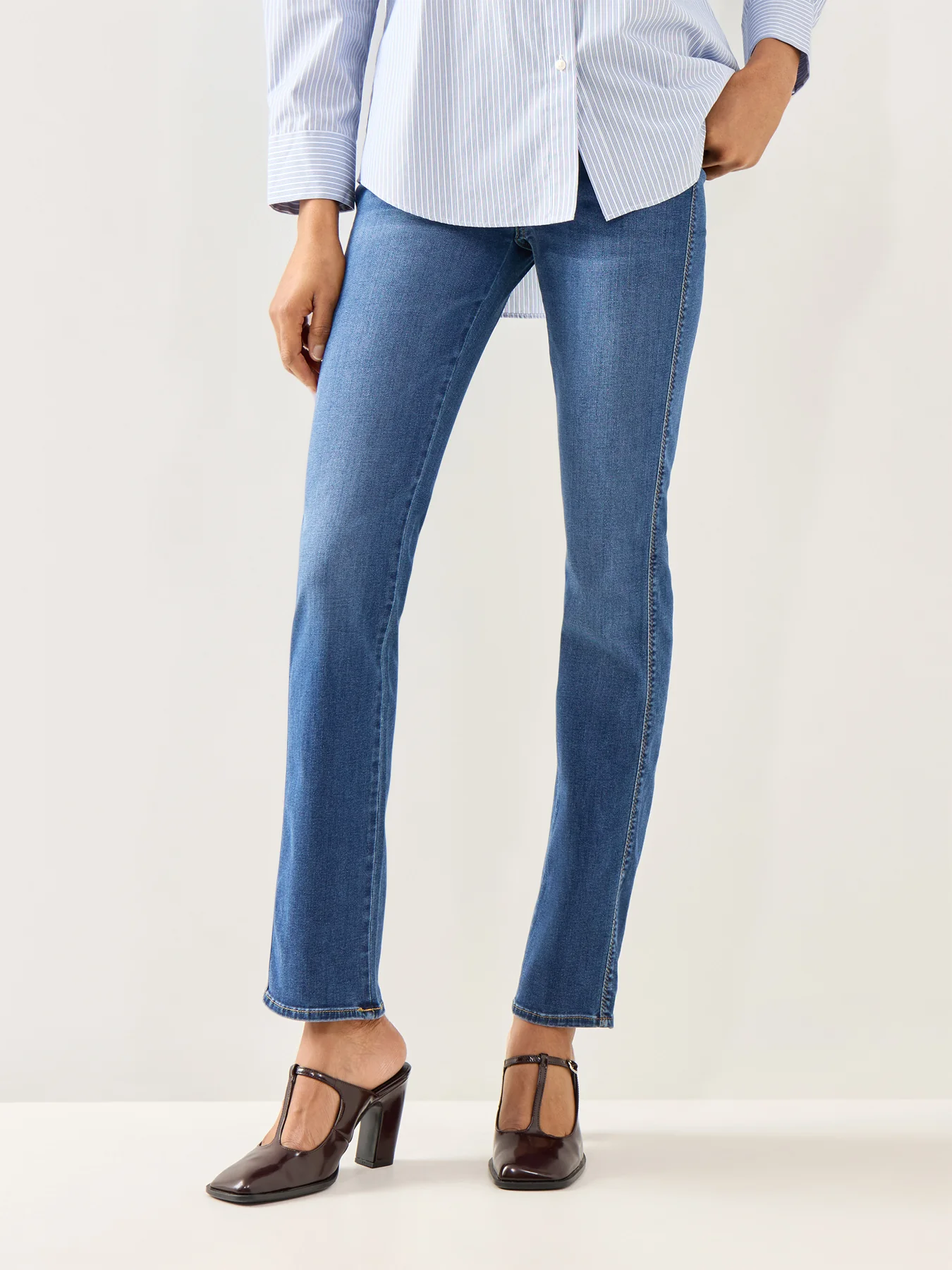 Kimmie Straight Jeans Eco Duchess Mid Blue - Image 4