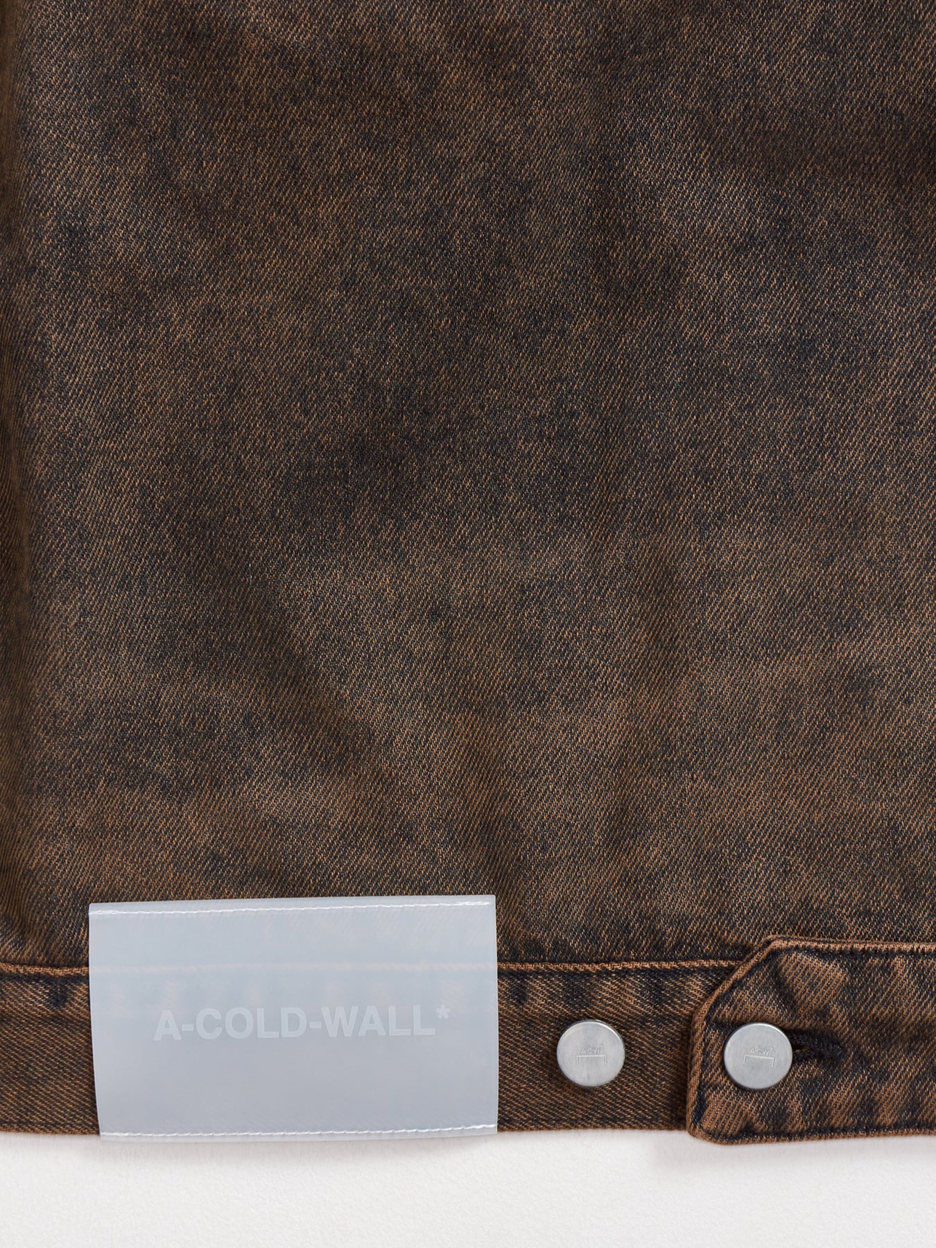 Organic Cotton Denim Jacket Brown - Image 3