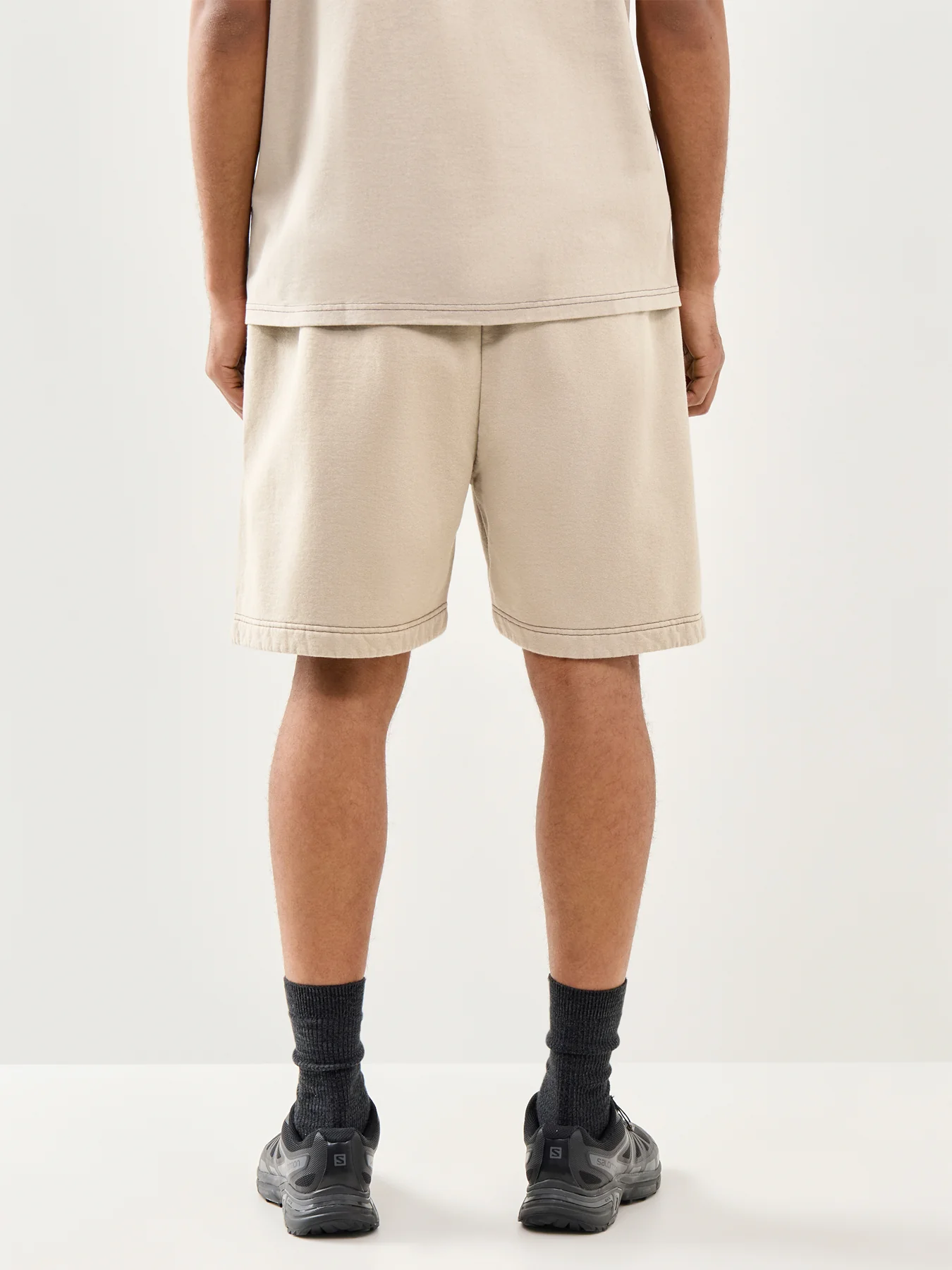 Millbank Sweat Shorts Beige - Image 5