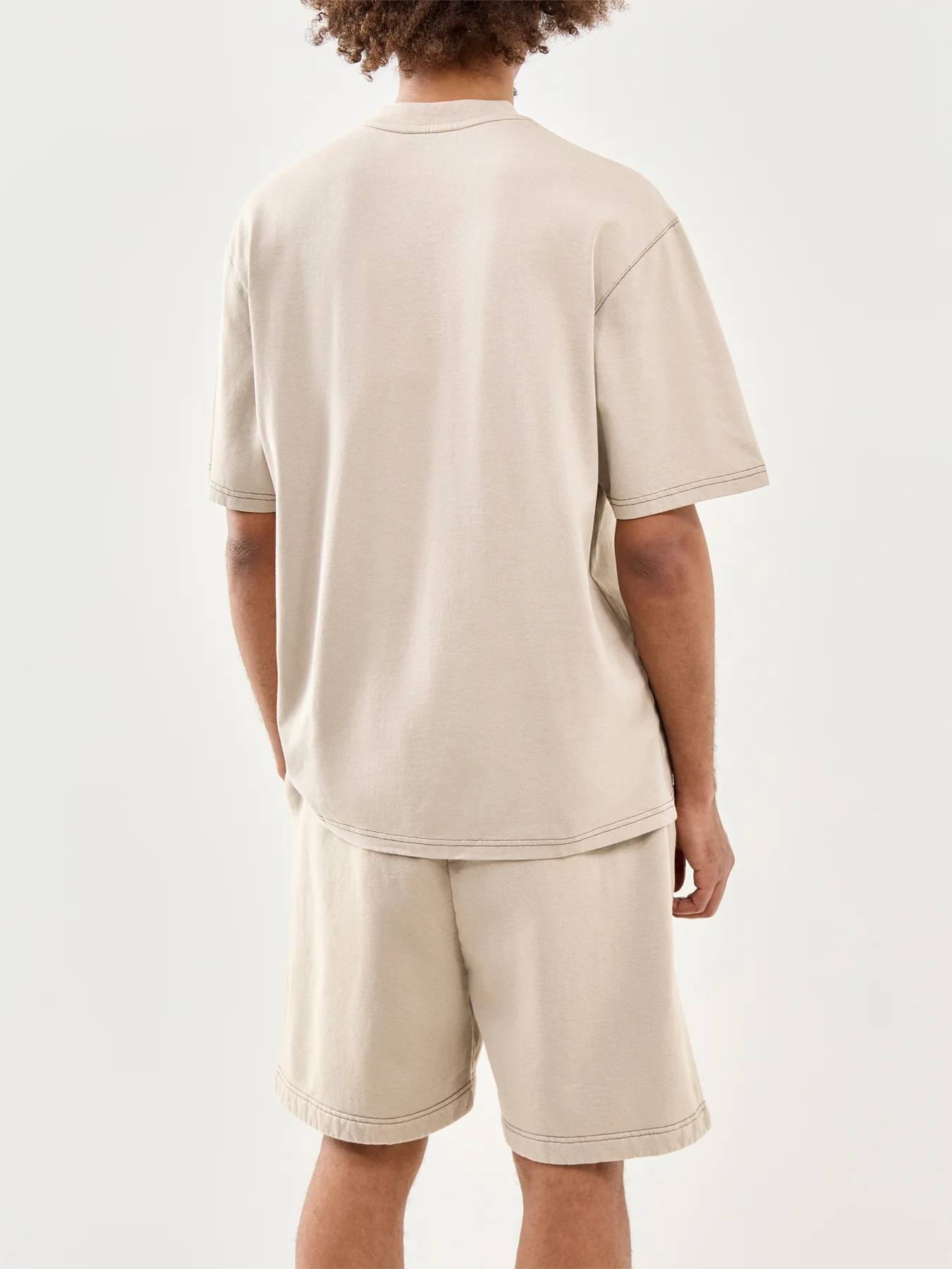 Cotton T-Shirt Beige - Image 5