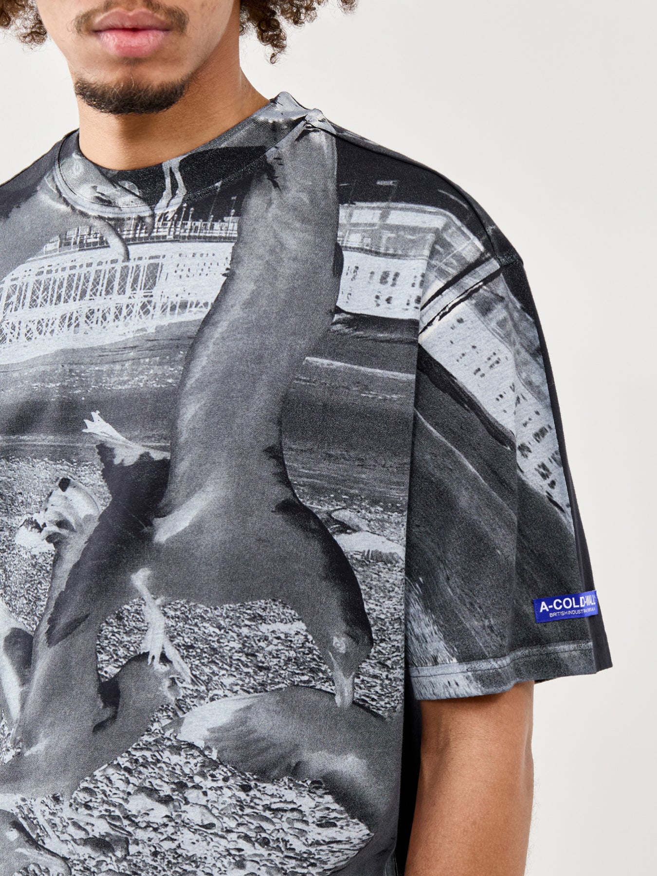 Graphic Cotton T-Shirt Black - Image 3