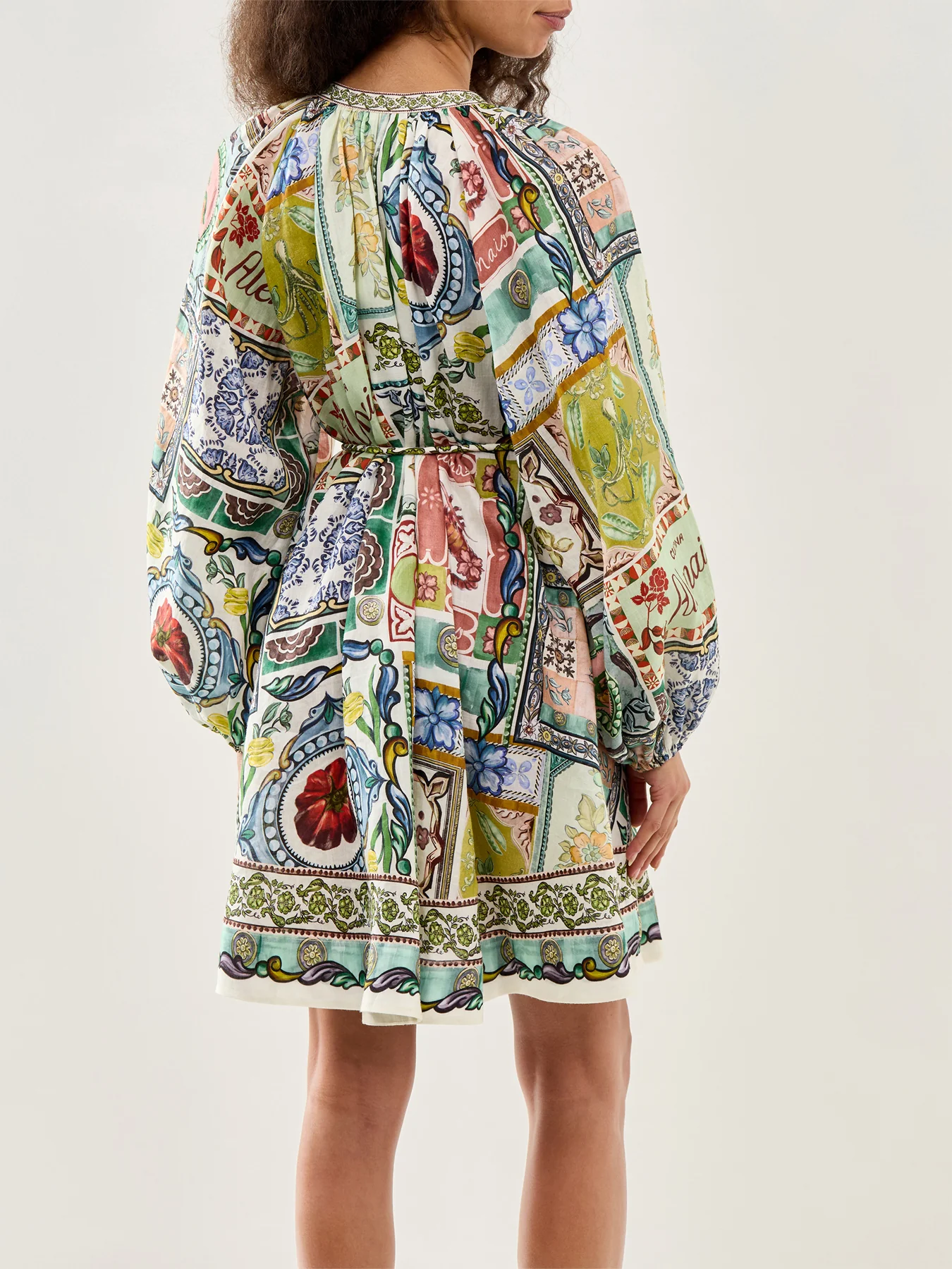 Tommasina Mini Dress Linen White - Image 5