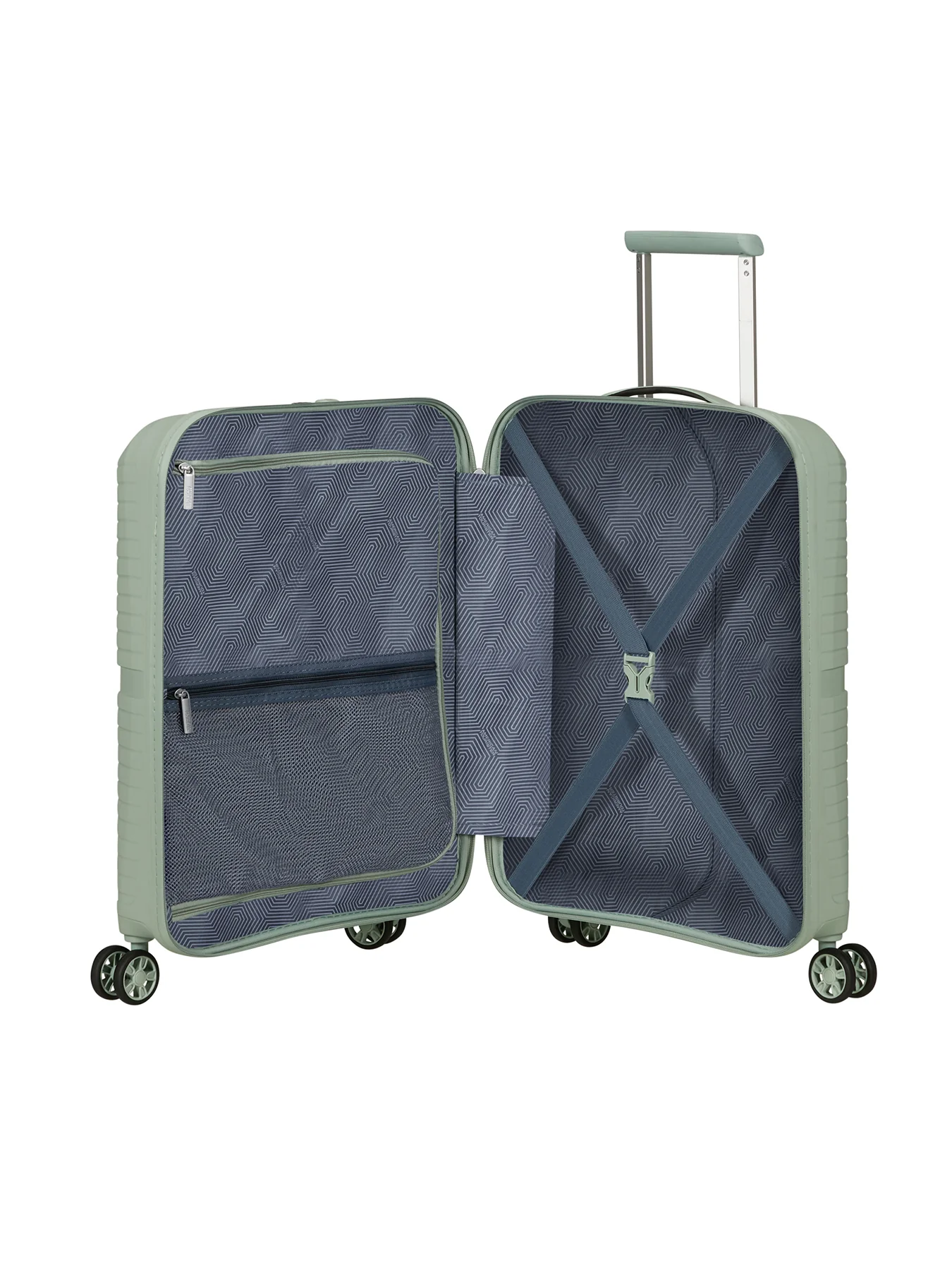 Airconic Cabin Luggage Suitcase 55cm Green - Image 3