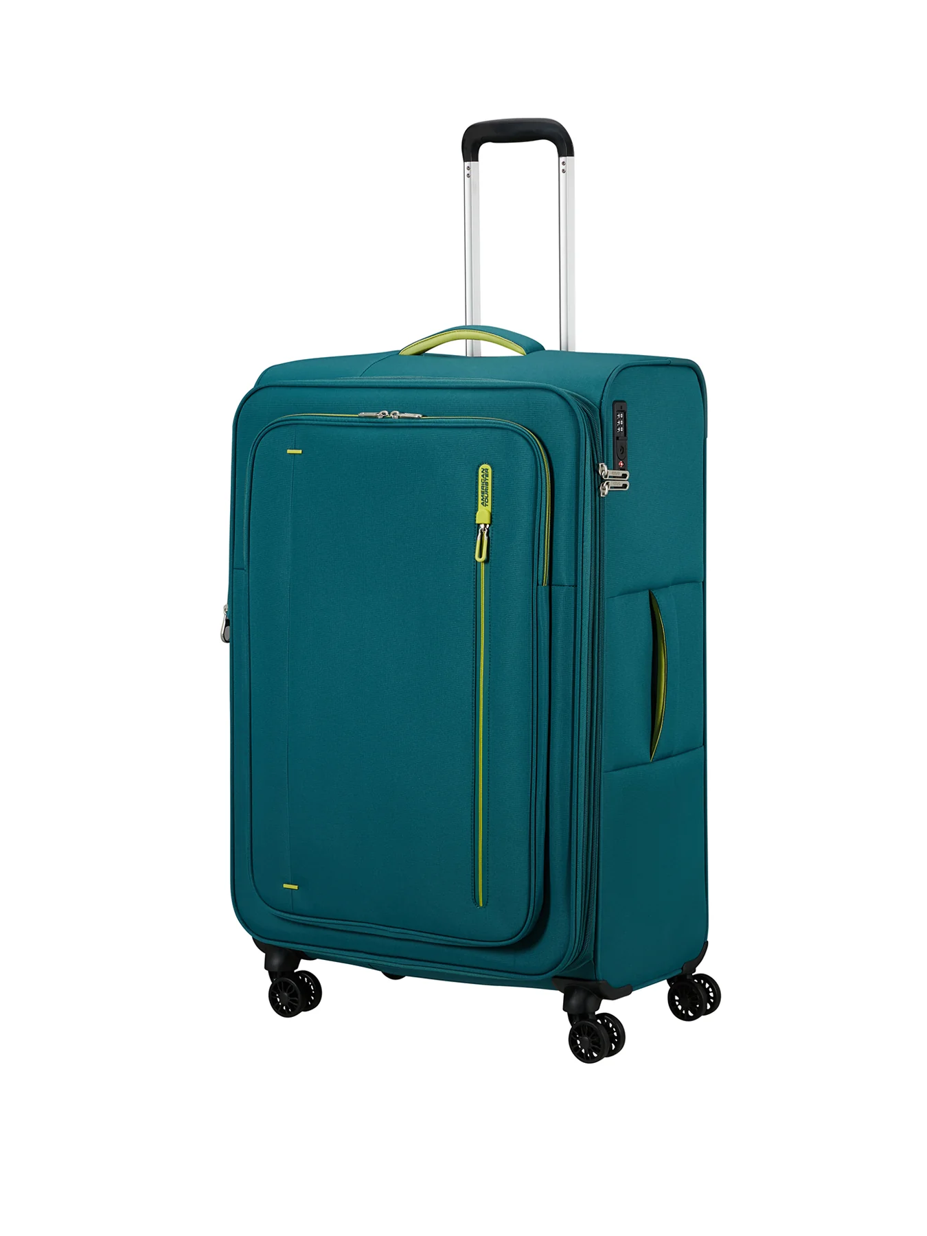 Cloudrider Large Expandable Spinner Suitcase Misty Teal 49cm - Image 4