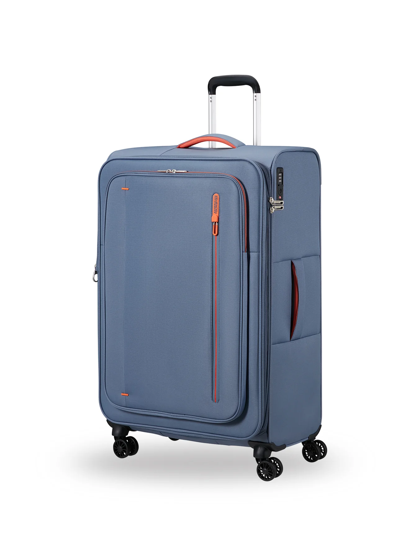 Cloudrider Large Expandable Spinner Suitcase Stone Blue 49cm