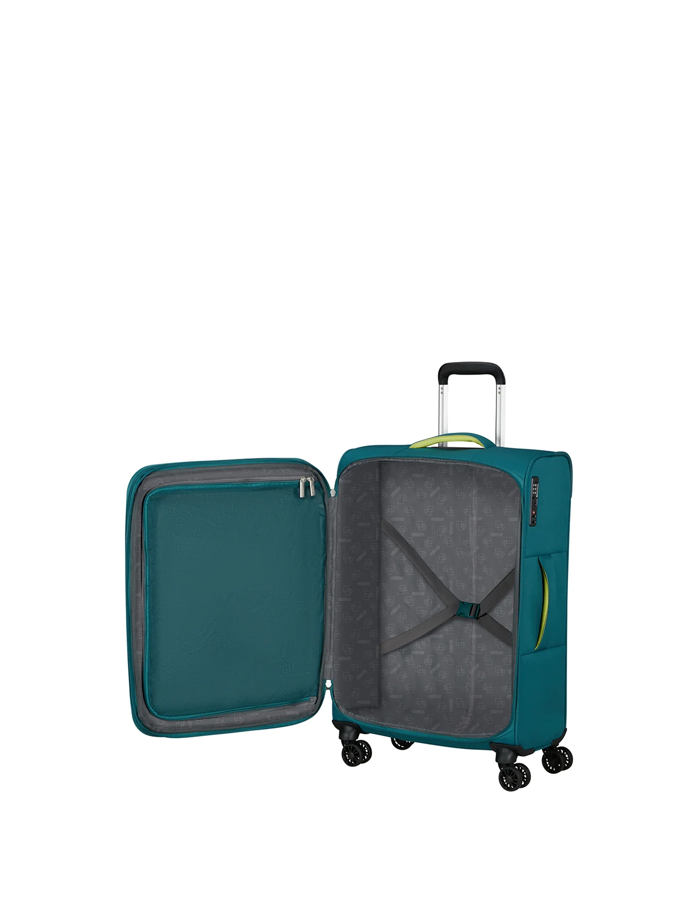 Cloudrider Medium Expandable Spinner Suitcase 44cm Misty Teal - Image 2
