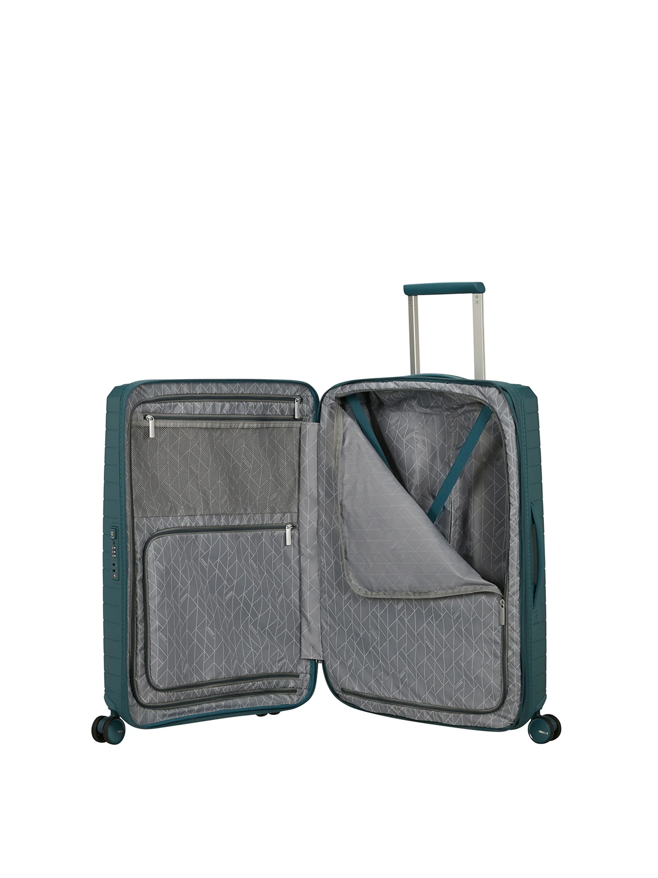 Medium Spinner Suitcase Totally 68cm Teal - Image 2