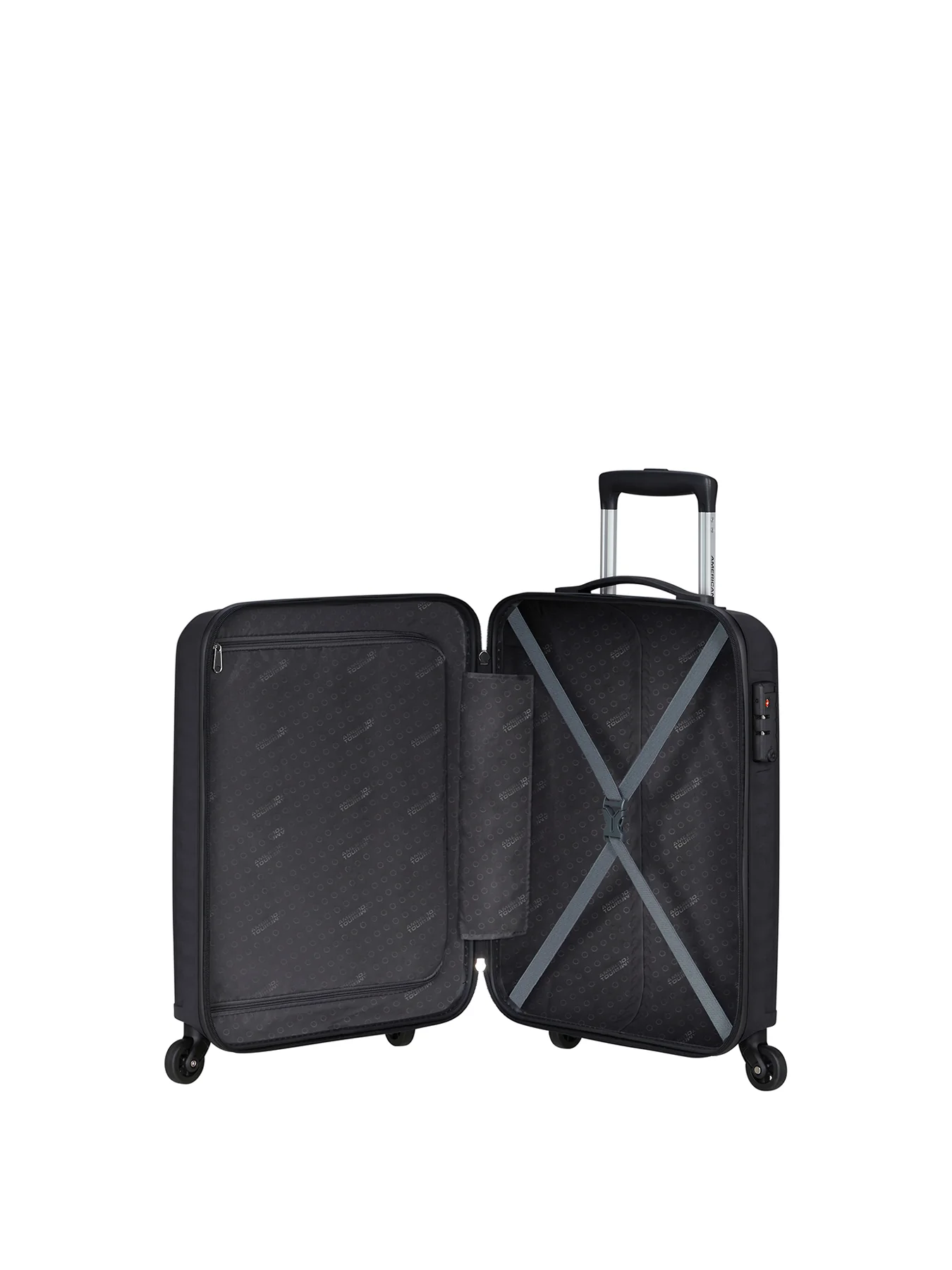 Spinner 55 Cabin Suitcase Black - Image 2