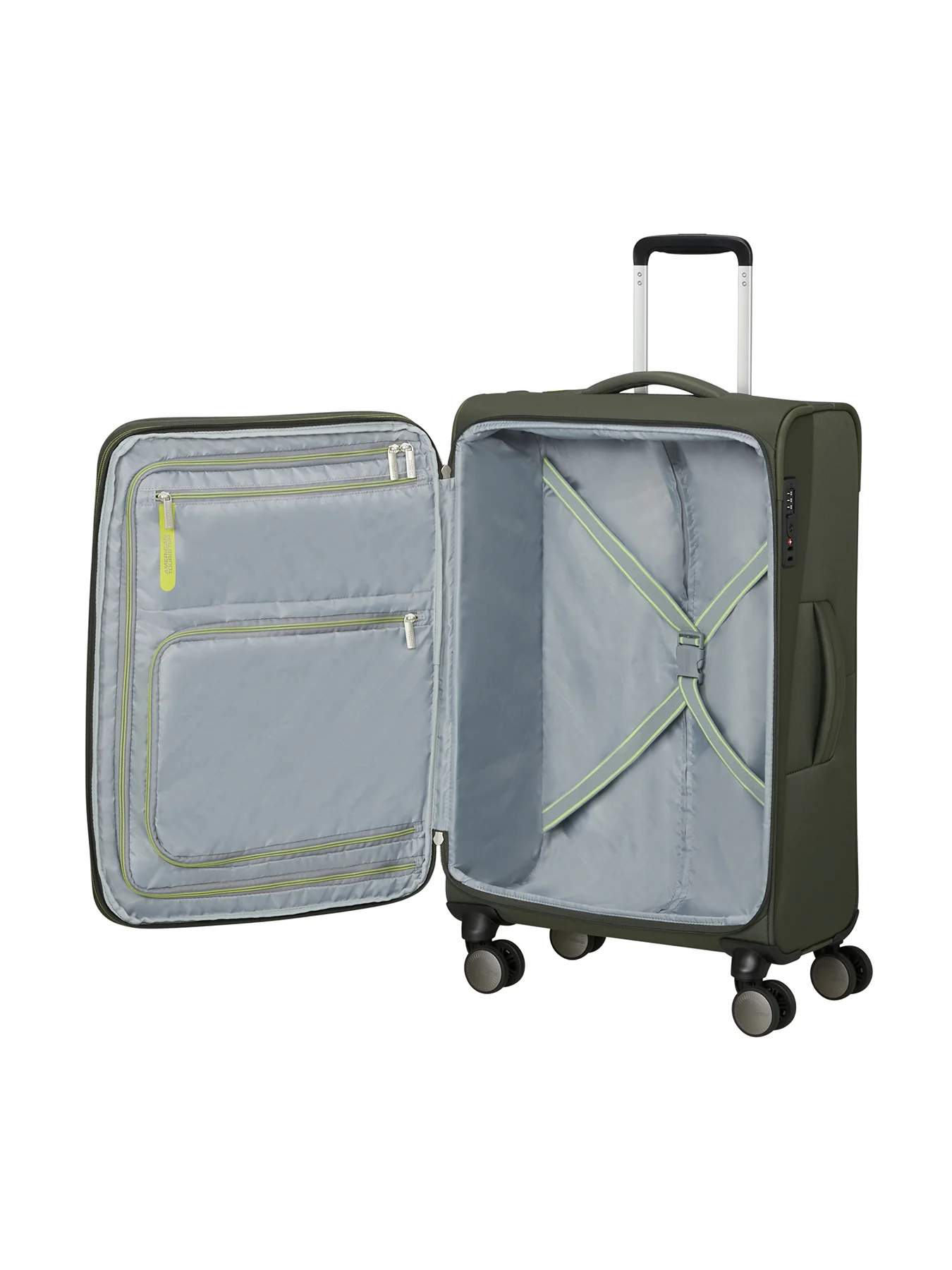 Wanderlite Large Suitcase Green 79cm - Image 3
