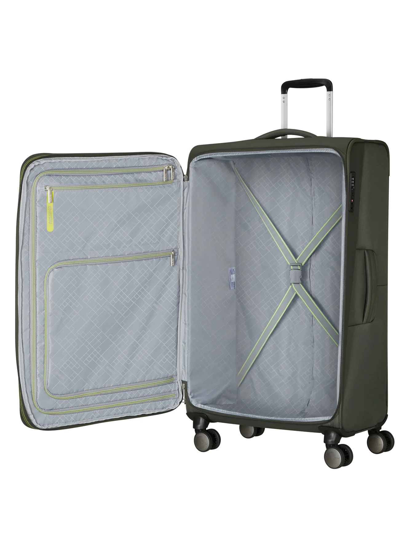 Wanderlite Spinner Medium Suitcase Green 68cm - Image 3