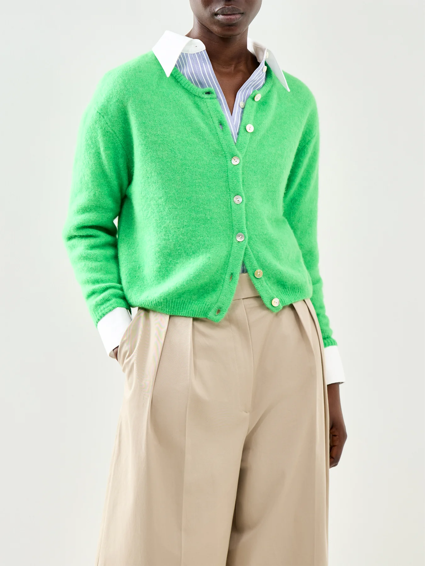 Vitow Knit Cardigan Green - Image 4