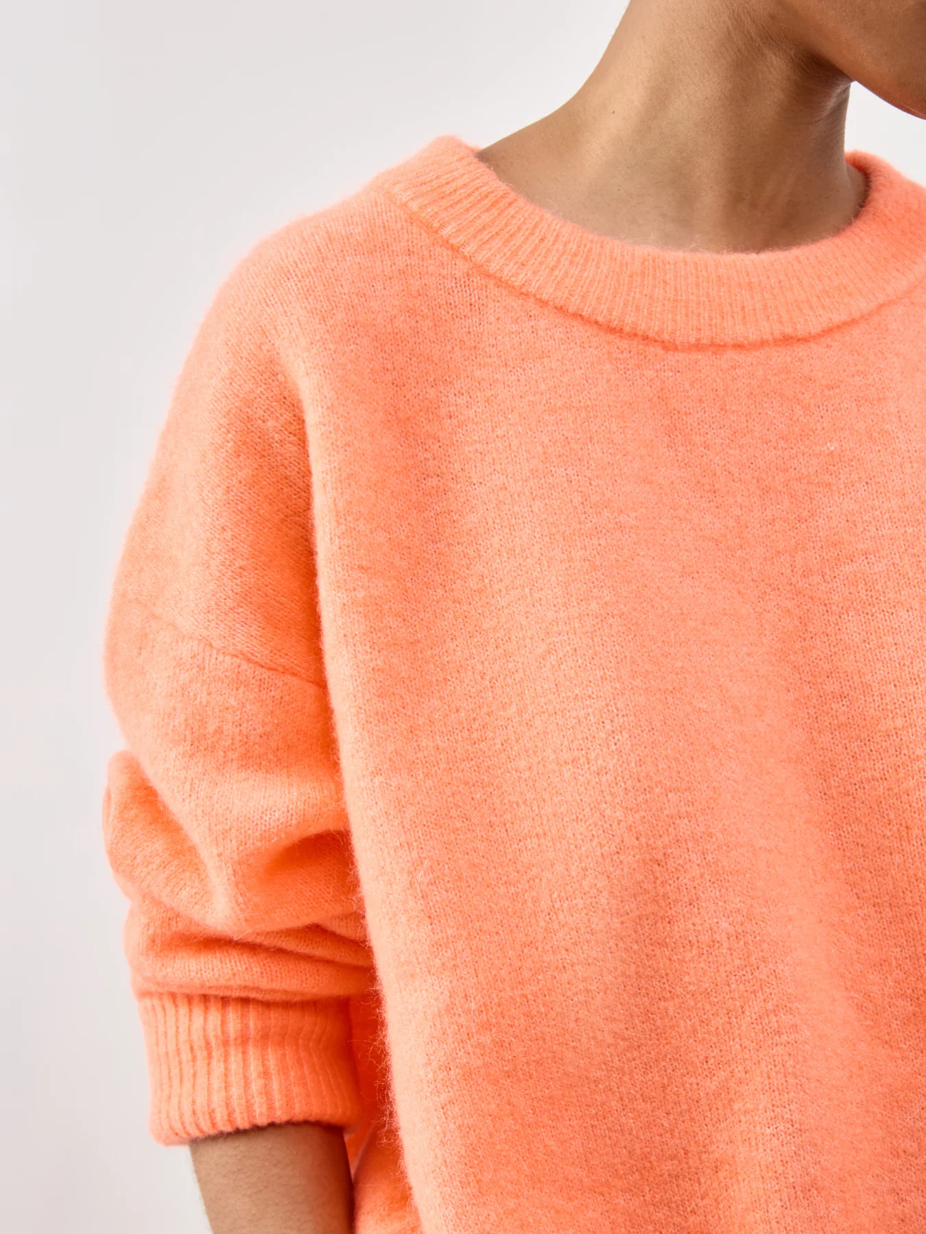Vitow Crew Neck Jumper Orange - Image 3