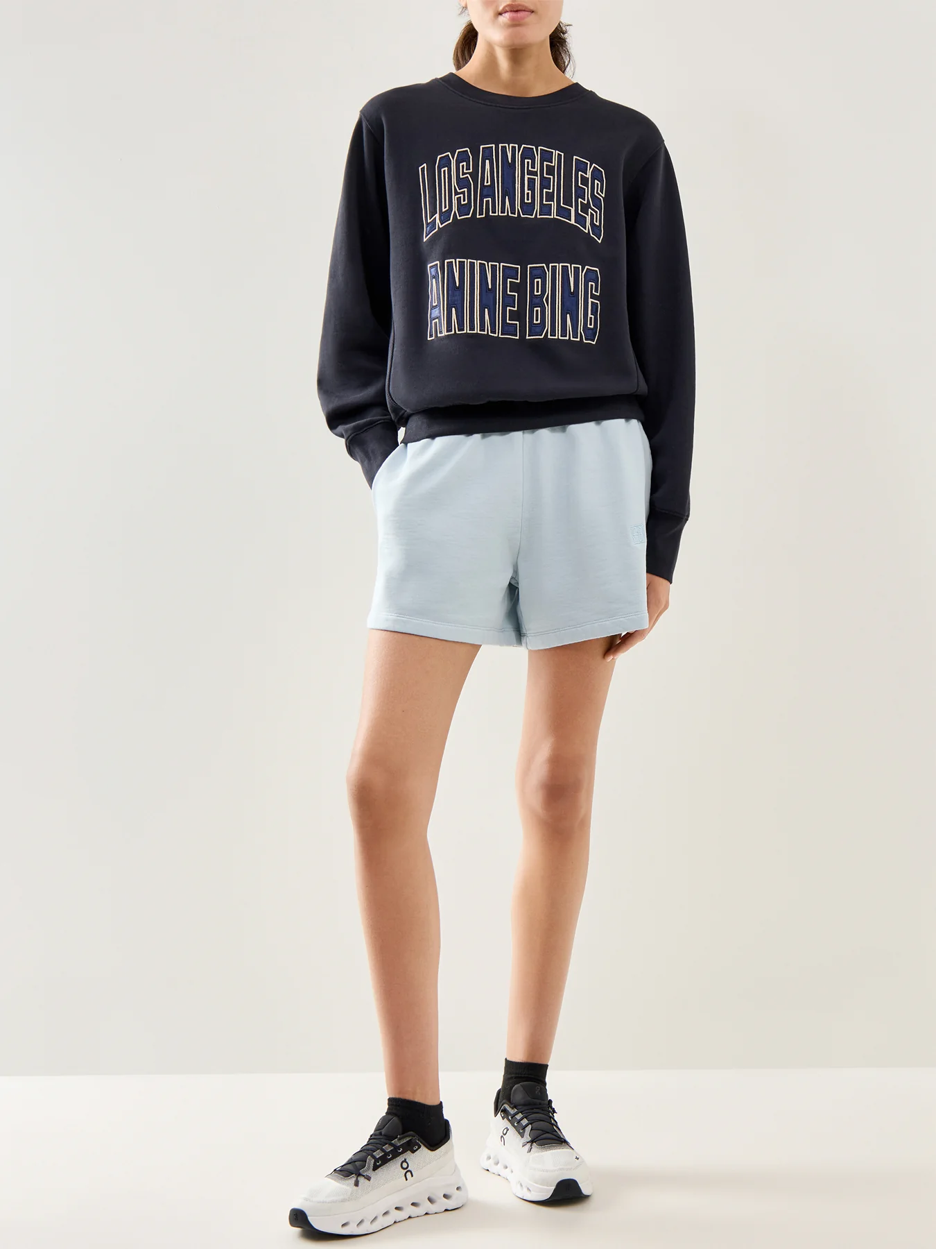 Harry Shrunken Logo Sweatshirt Black - Image 2
