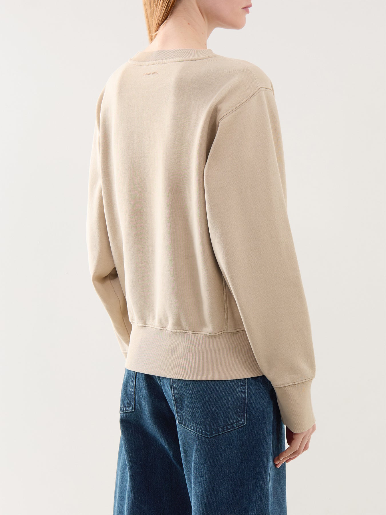 Harry Shrunken Sweatshirt Paris Beige - Image 5
