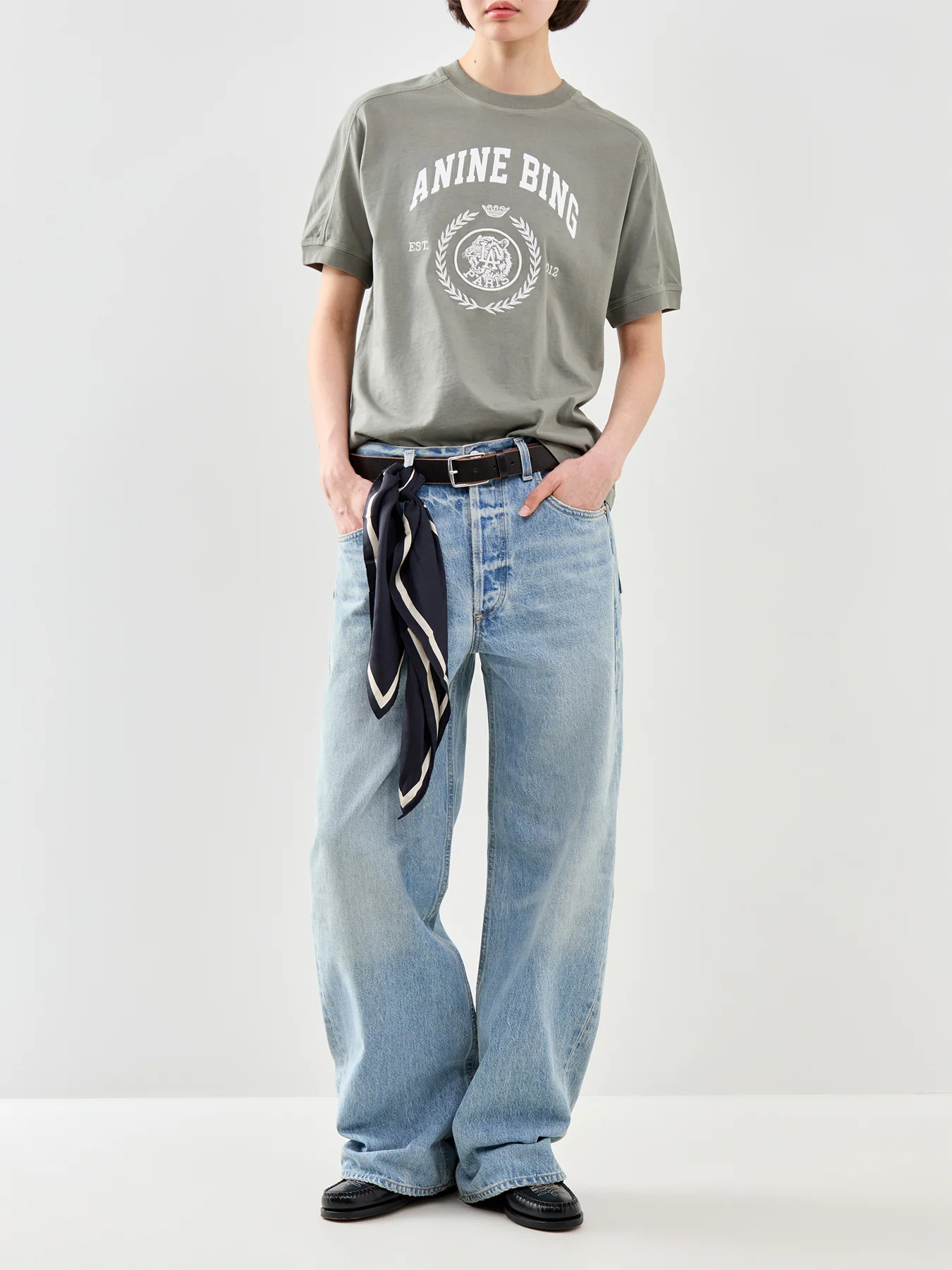 Jaylin Collegiate T Shirt Grey - Image 2