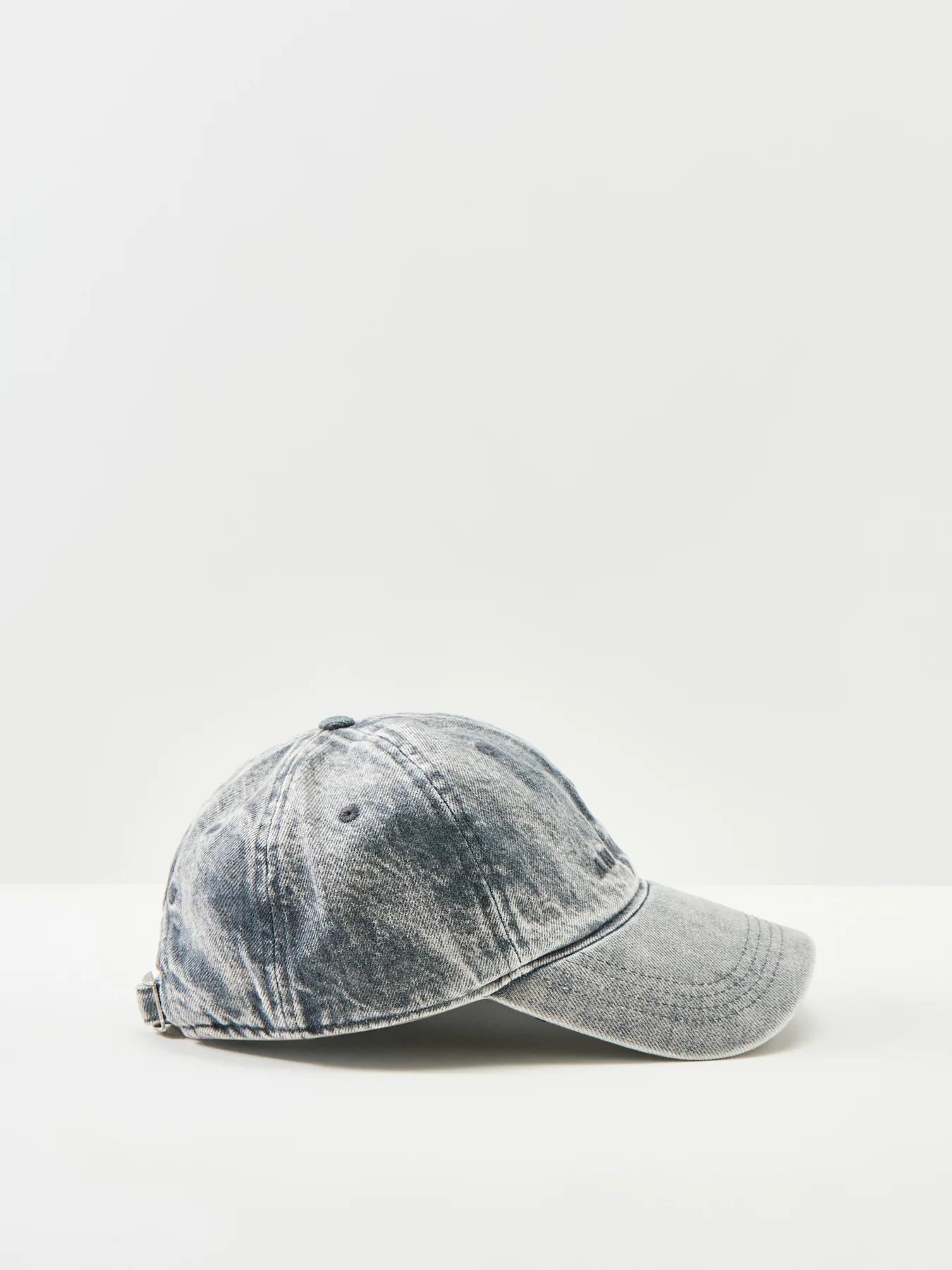 Leopard Print Baseball Cap Grey - Image 2