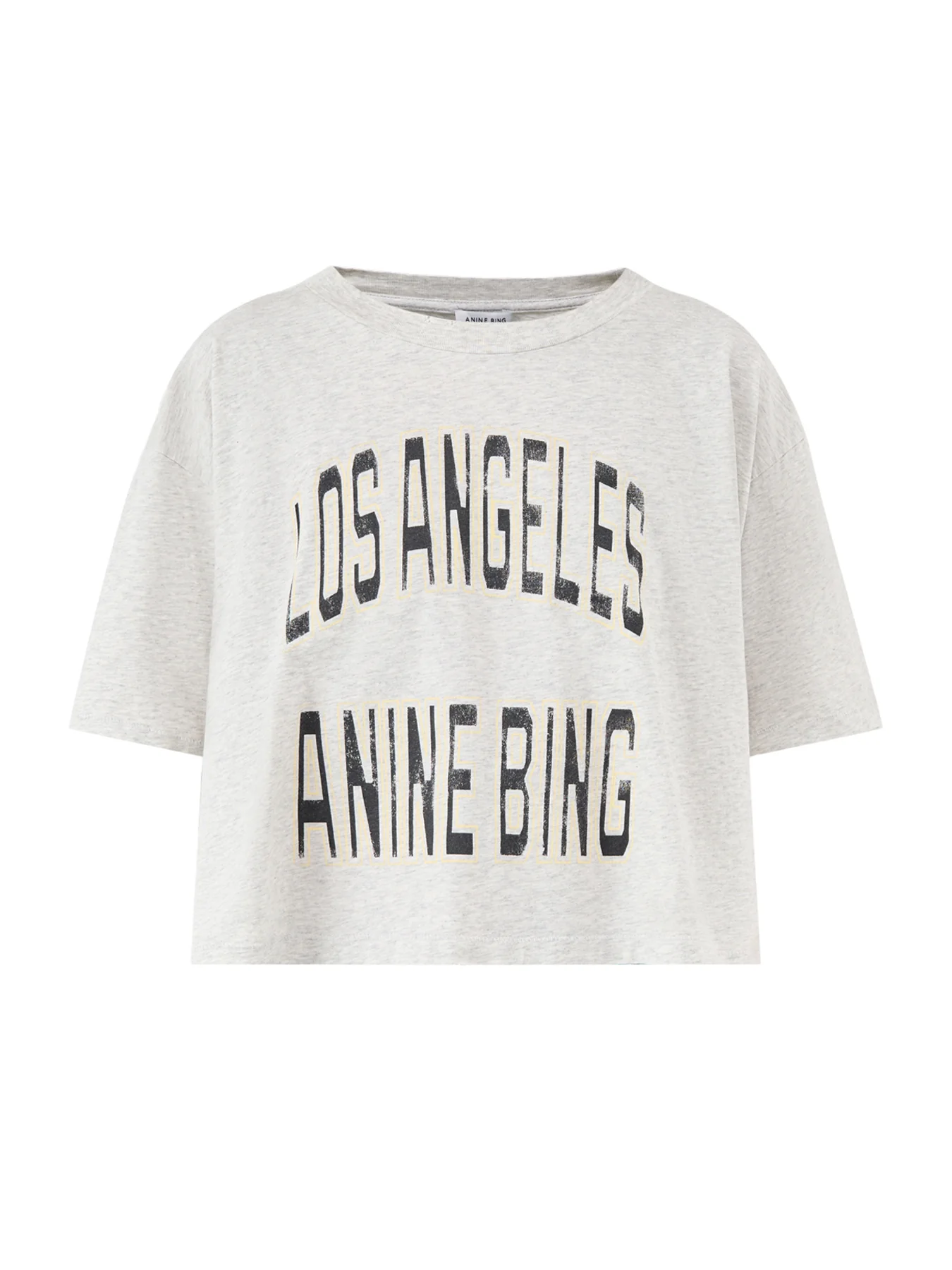 Johnny Cropped Tee Grey Melange