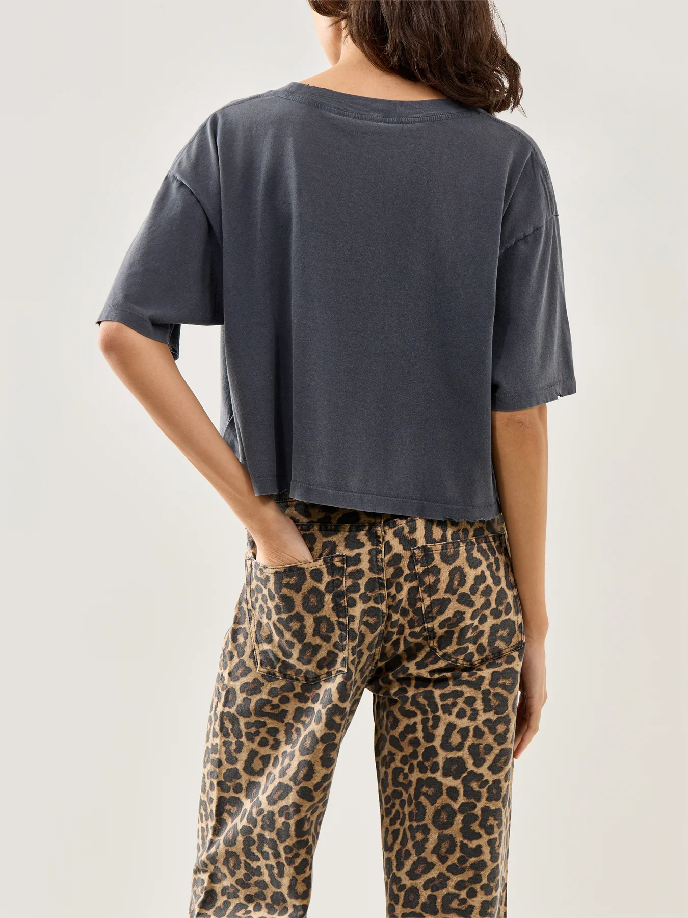 Johnny Cropped Short-Sleeve Tee Black - Image 5