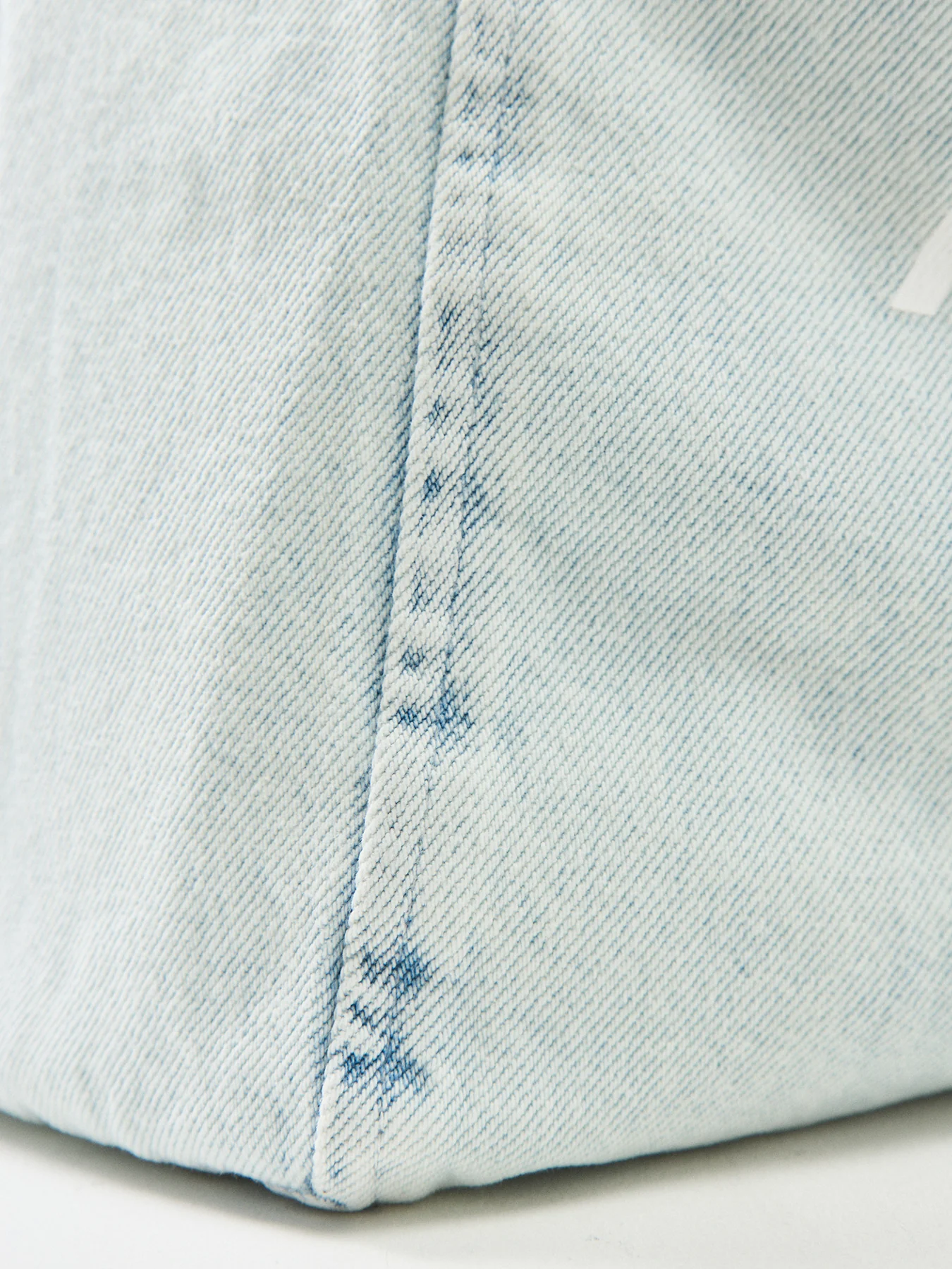 Leo Denim Tote Bag Blue - Image 5
