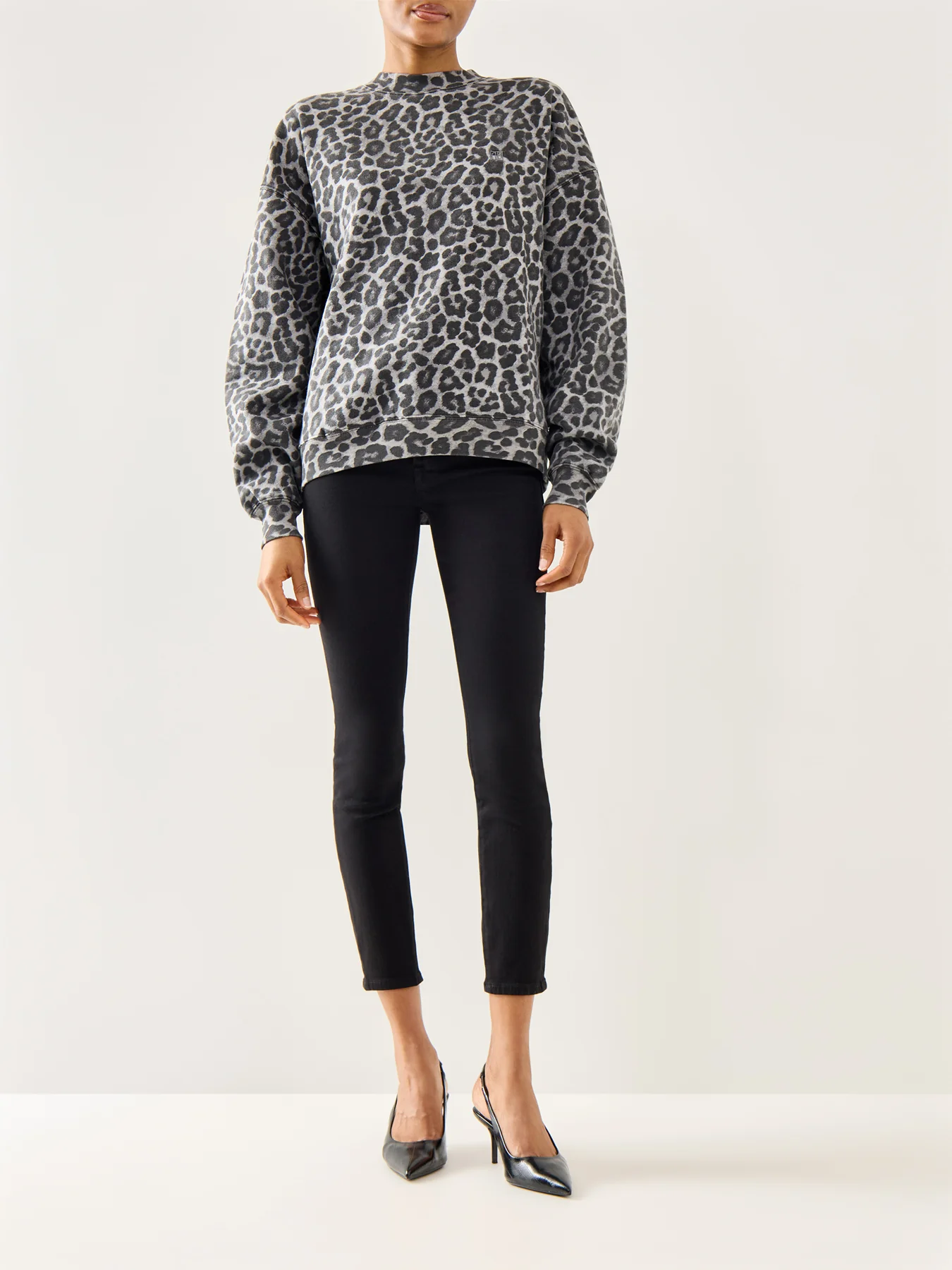 Miles Sweatshirt Grey Leopard - Image 2