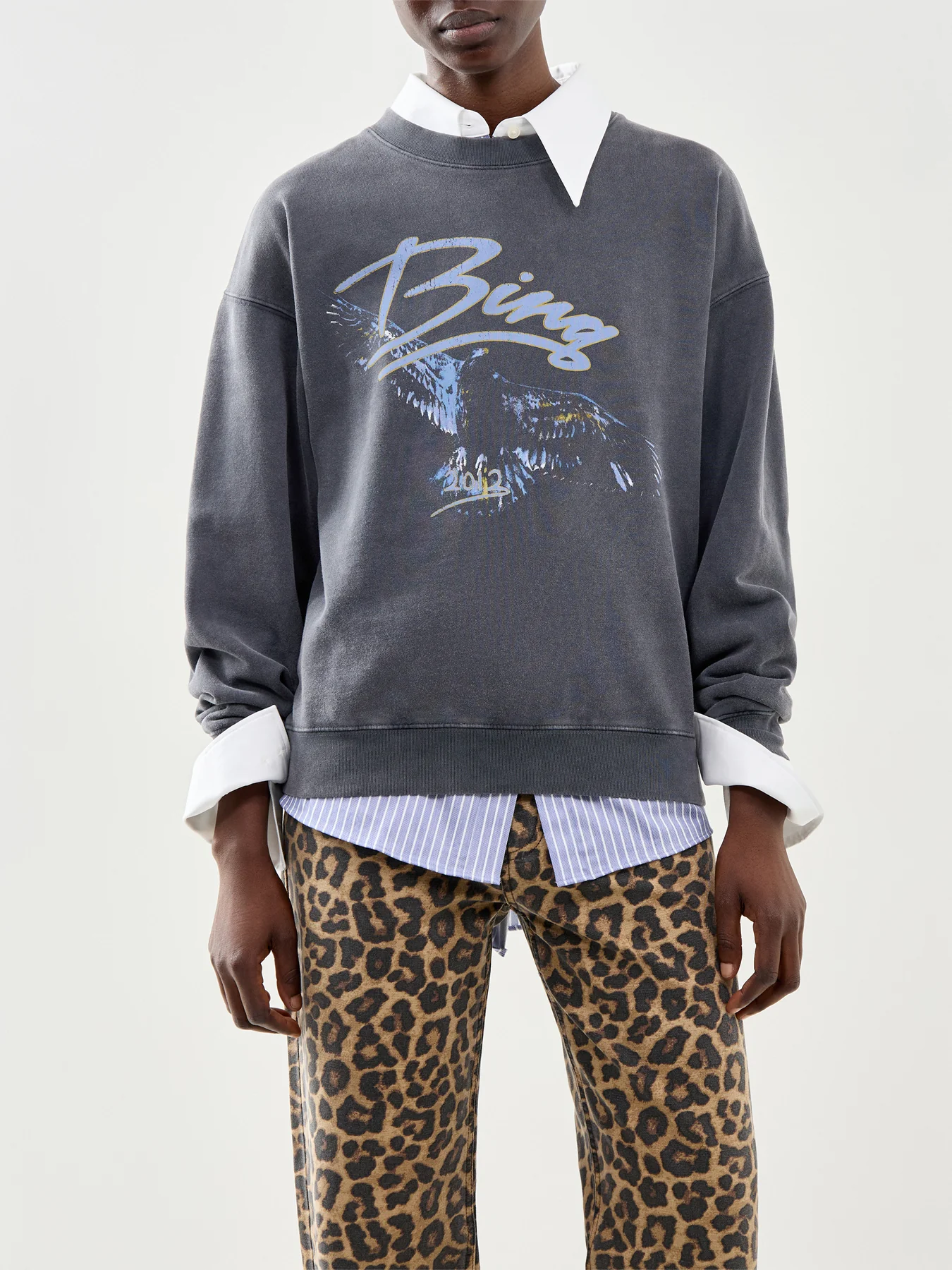 Spencer Eagle Sweatshirt Black - Image 4