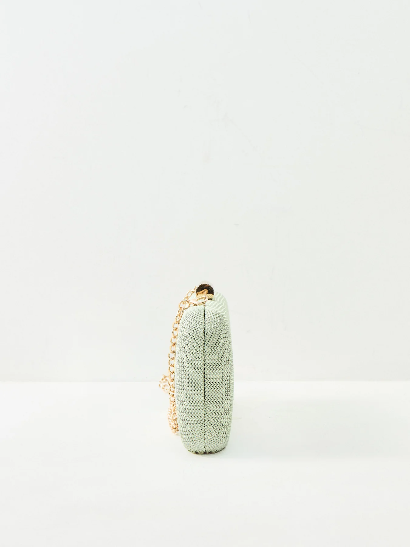 Clutch Bag with Metal Clasp Green - Image 4