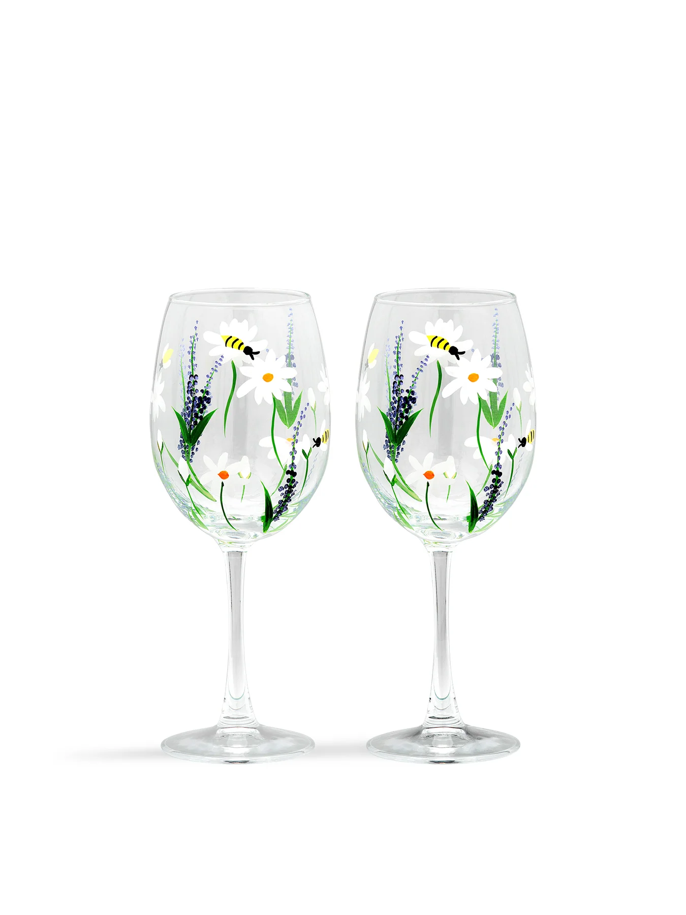 Springtime Toast Wine Glass Set of 2 - Image 2
