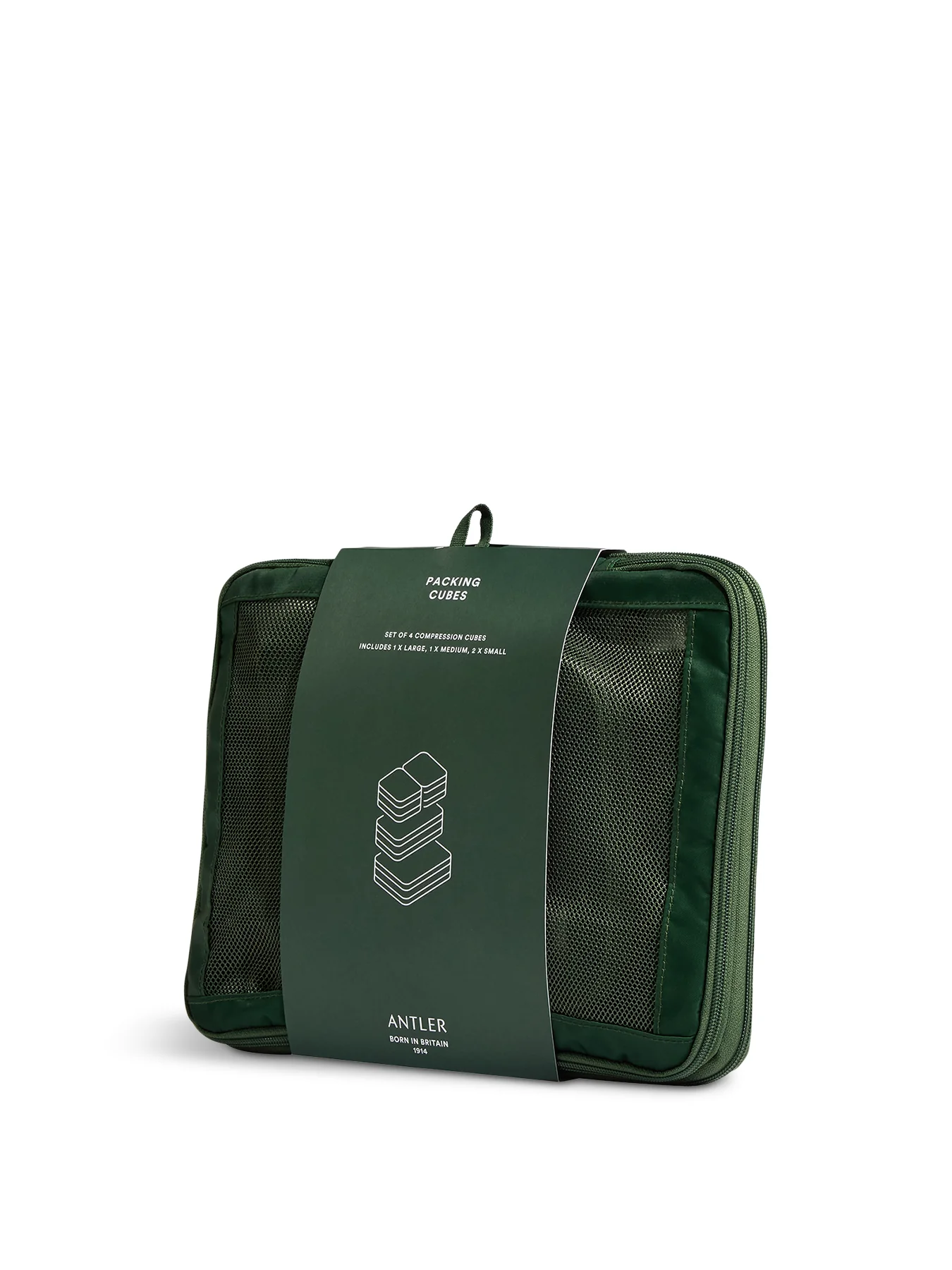 Green 4 Pack Chelsea Packing Cubes