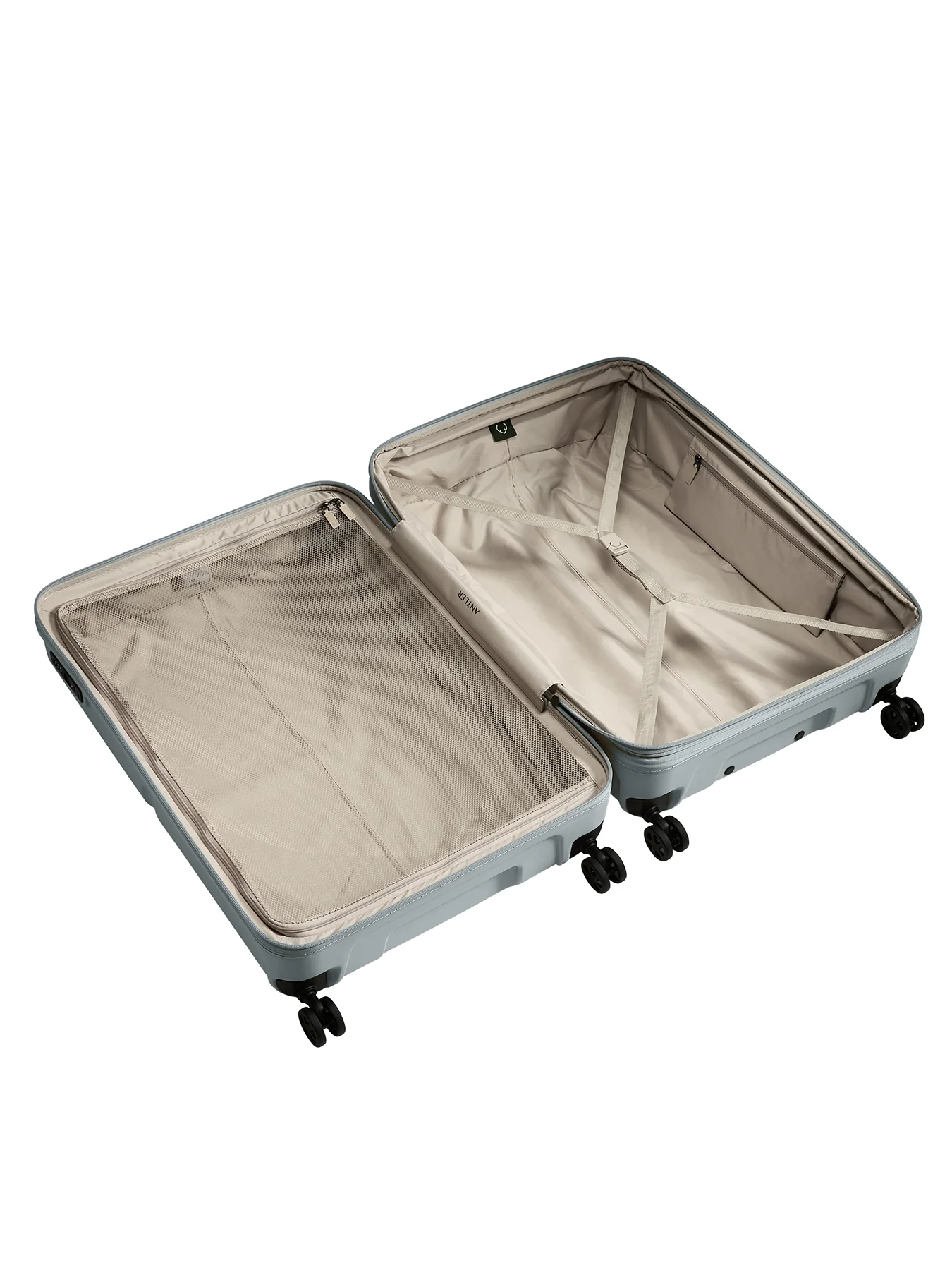 Single Stripe Large Expandable Suitcase Blue 81cm - Image 4