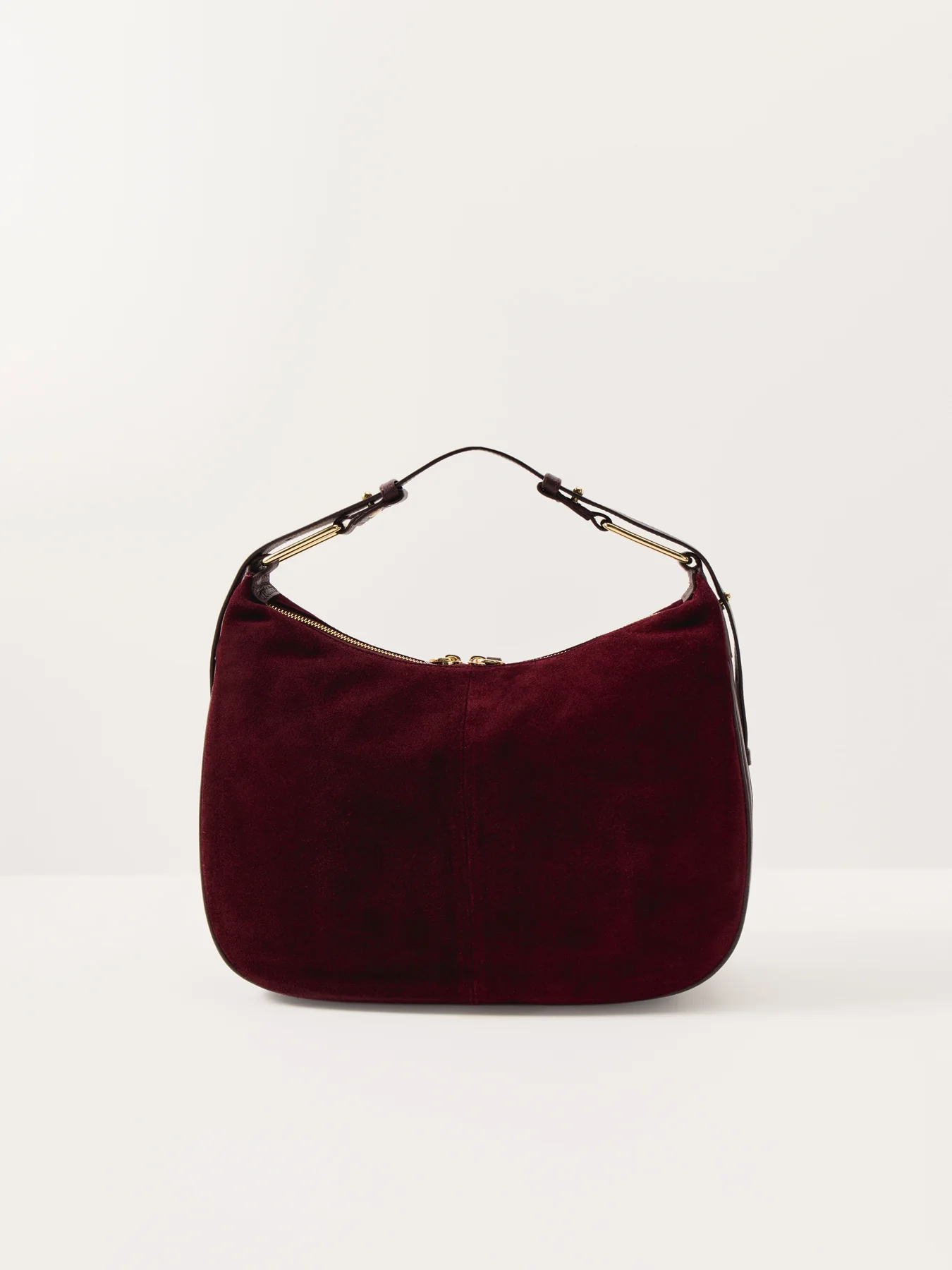 Charlie Suede Bag Burgundy - Image 3