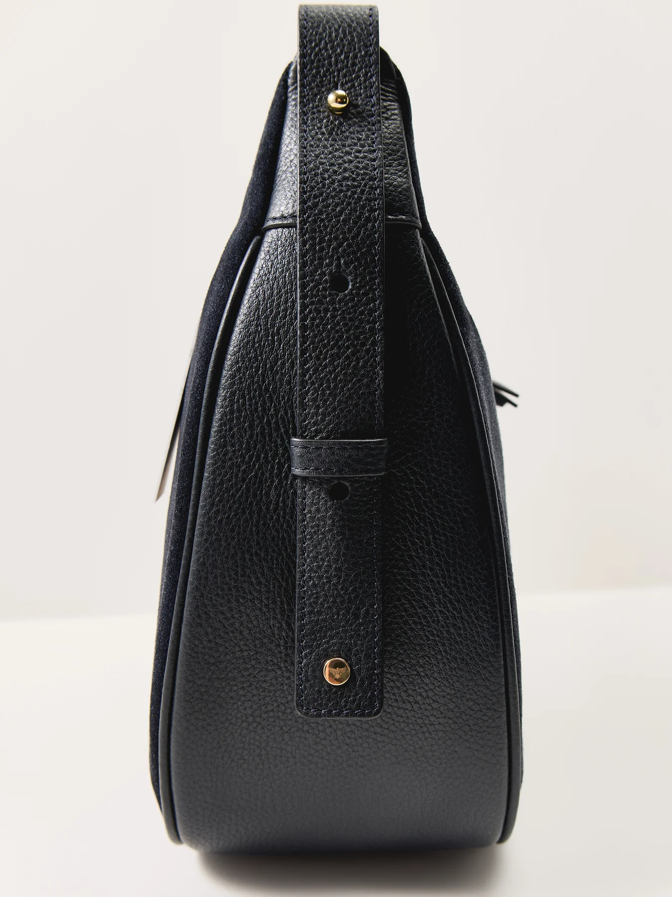 Charlie Suede Bag Navy - Image 5