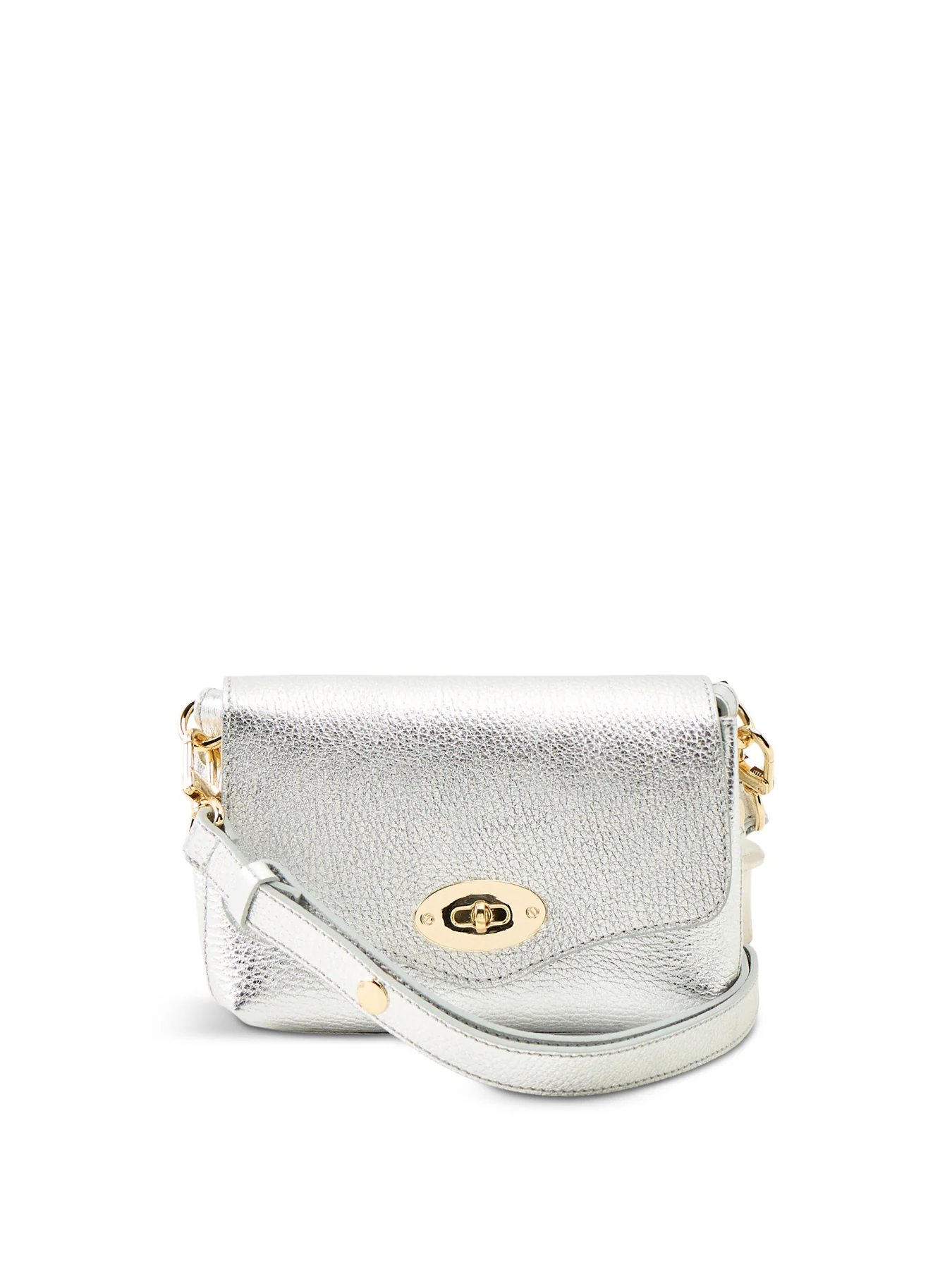 Maddie Leather Bag Silver