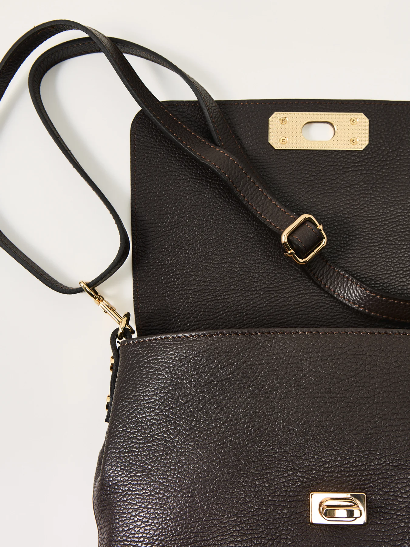 Maisie Maxi Leather Bag Brown - Image 5