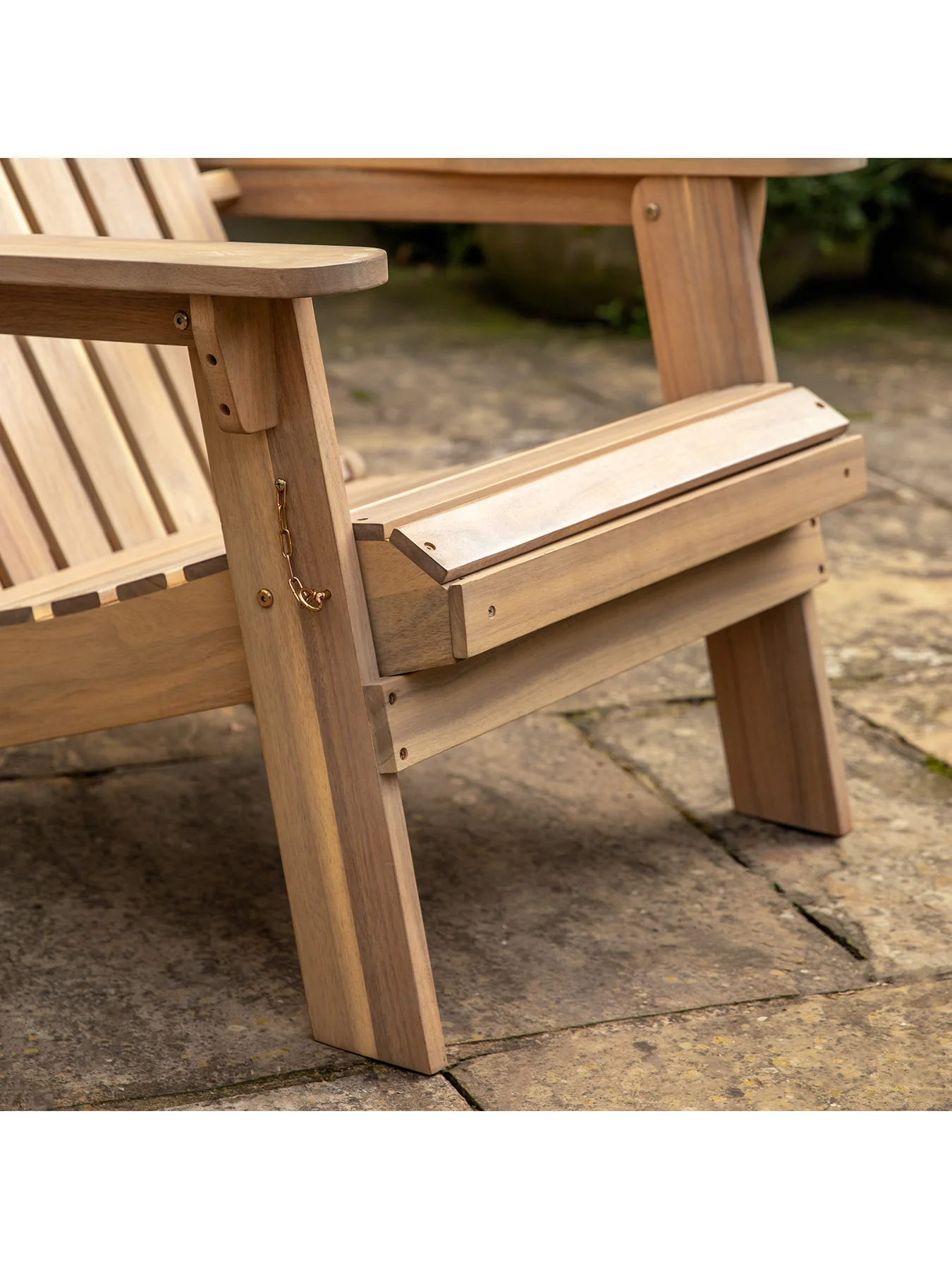 Aspri Acacia Lounge Chair with Footstool - Image 3