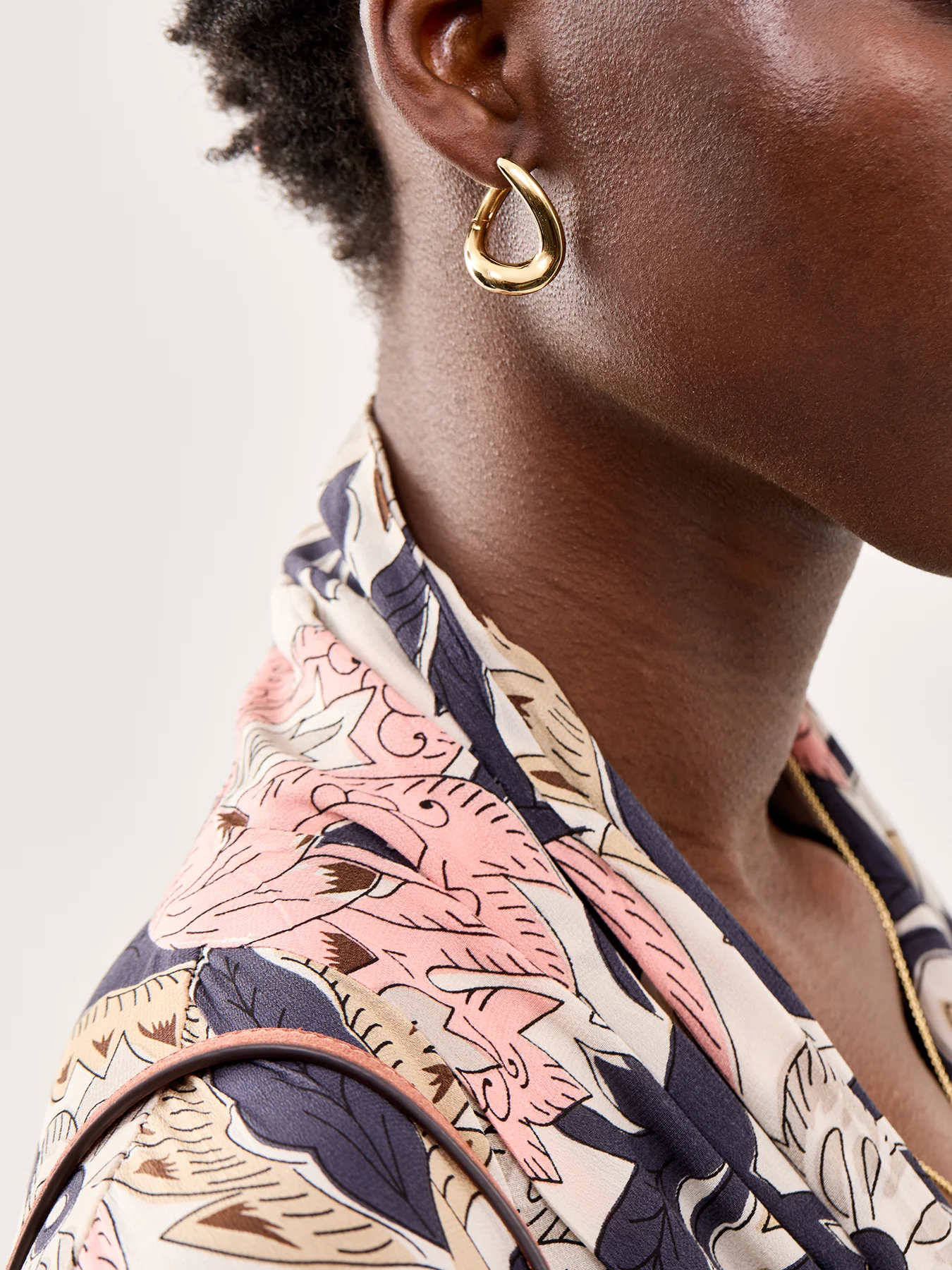 Molten Large Hoop Earrings Gold - Image 2