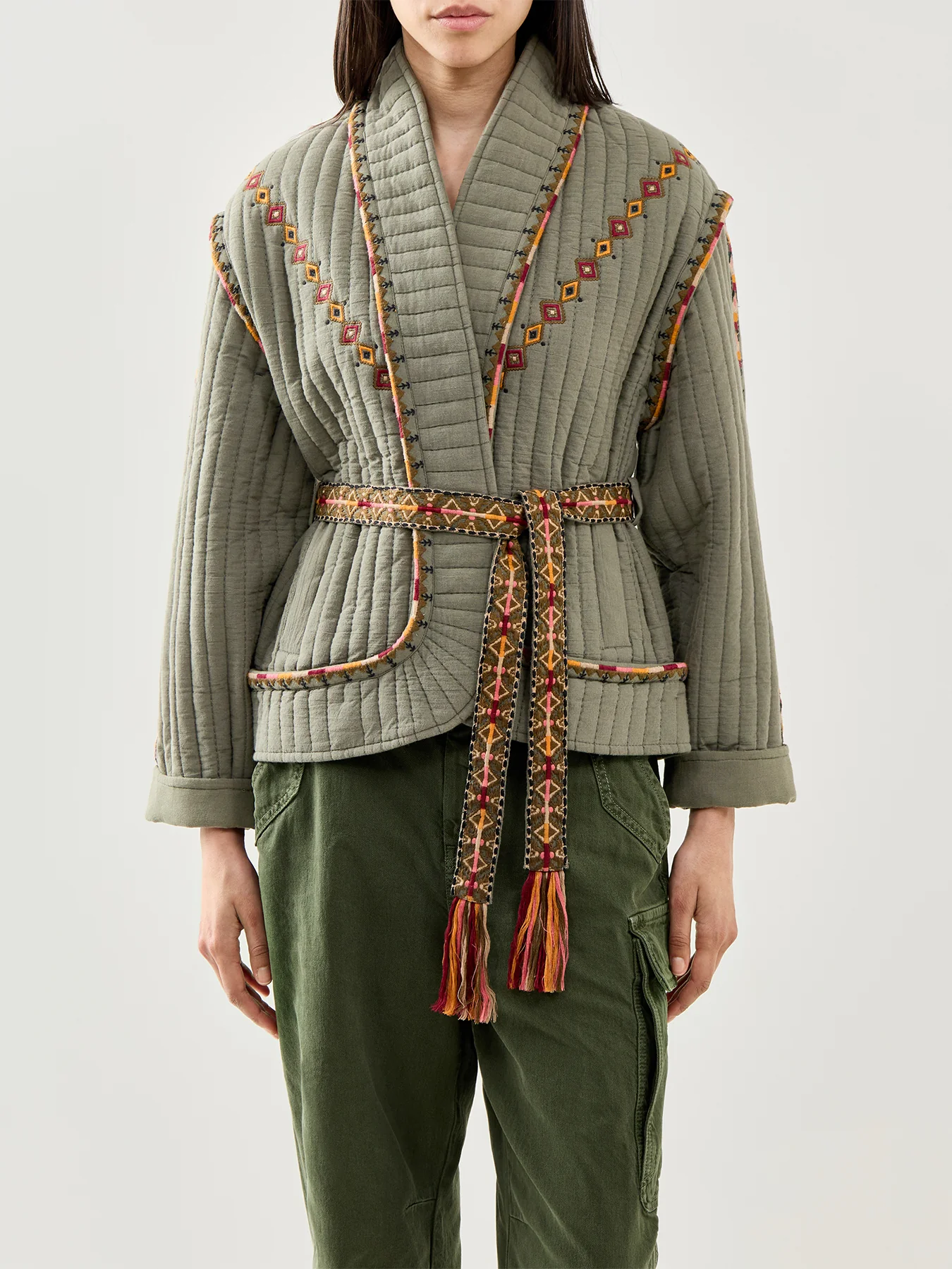 Cocoon Padded Jacket Green - Image 4