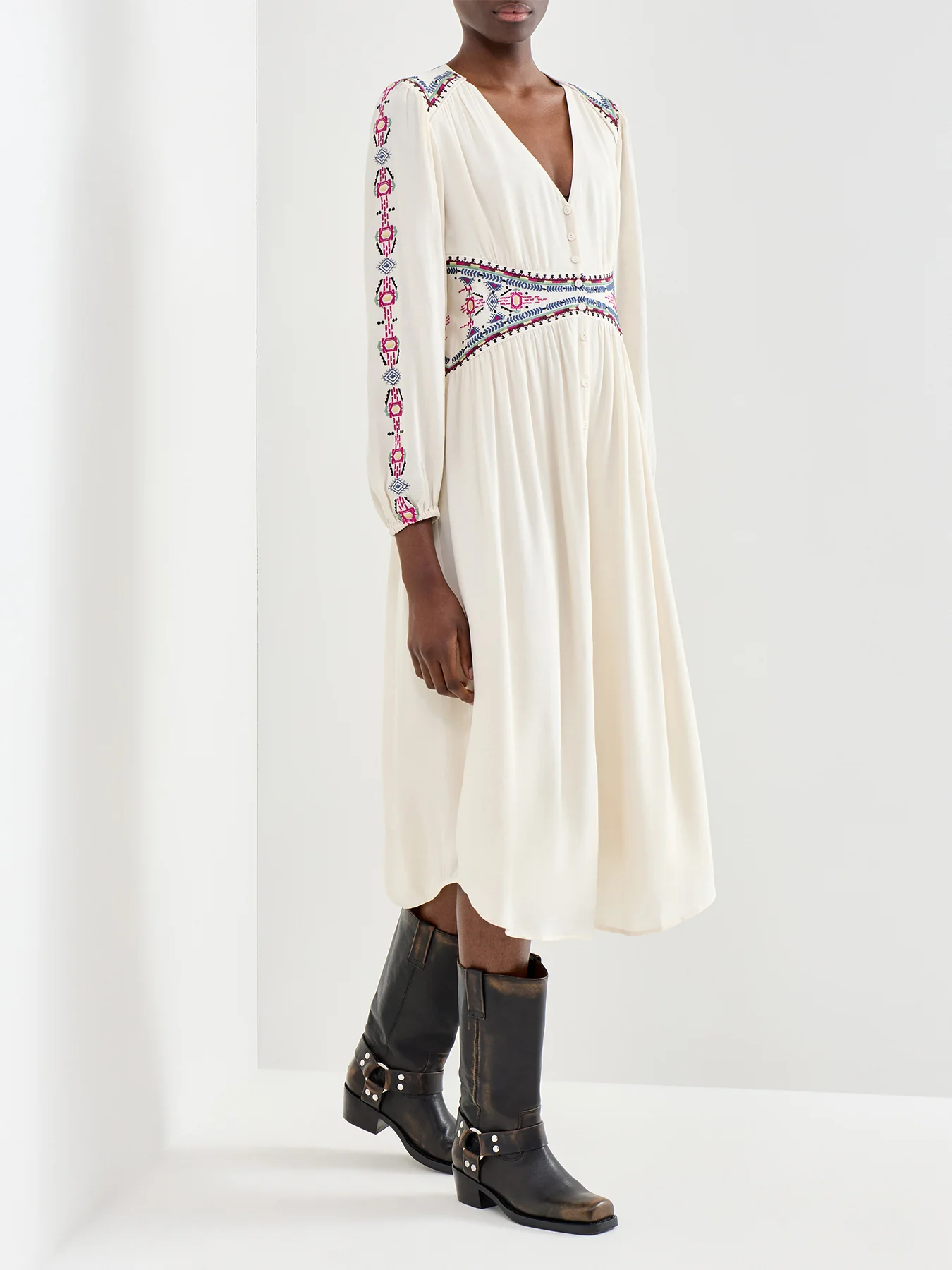Tina Shirt Dress Cream - Image 4