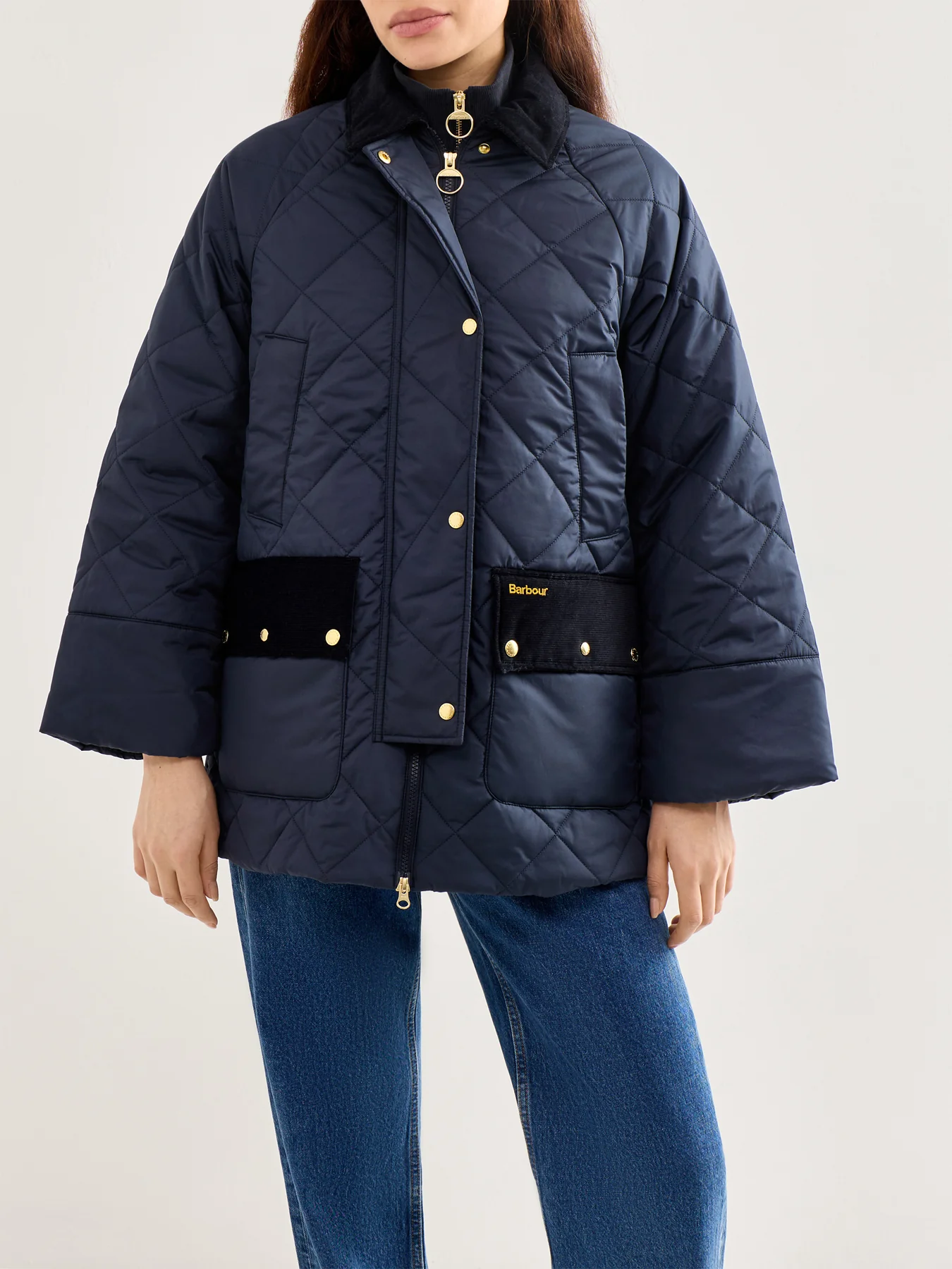 Aldburgh Quilted Jacket Navy - Image 4
