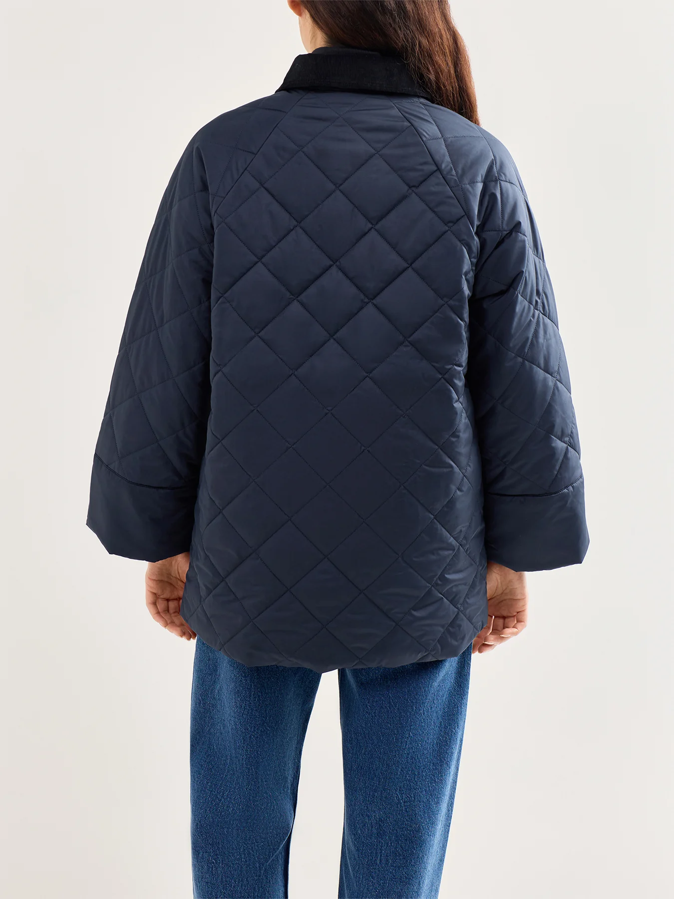 Aldburgh Quilted Jacket Navy - Image 5