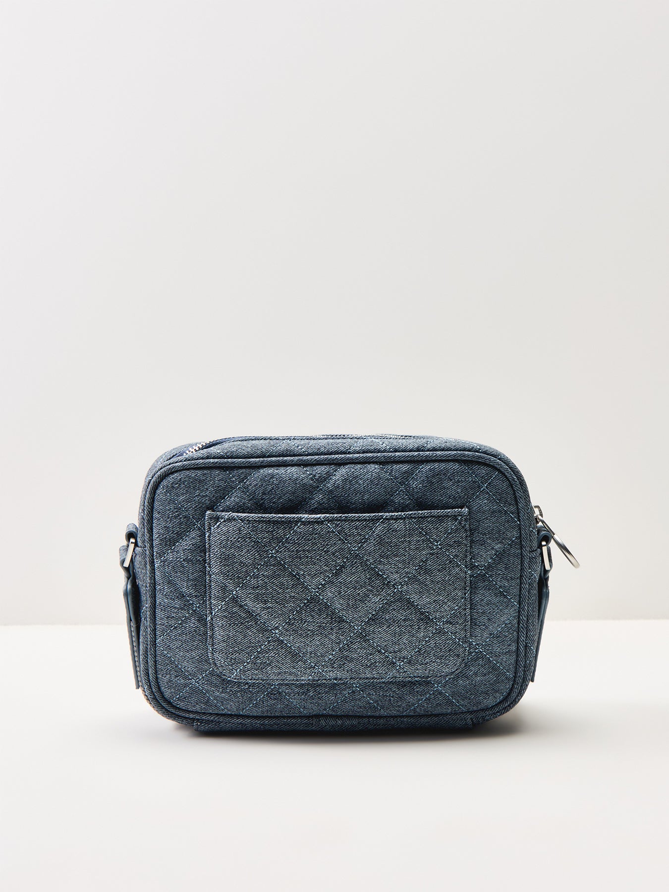 Denim Quilted Sloane Crossbody Bag Blue - Image 3