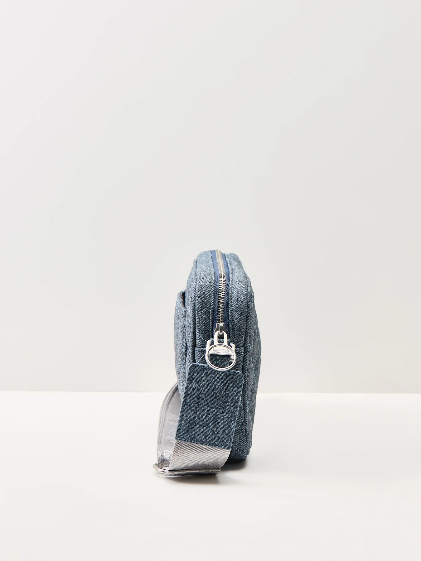 Denim Quilted Sloane Crossbody Bag Blue - Image 4