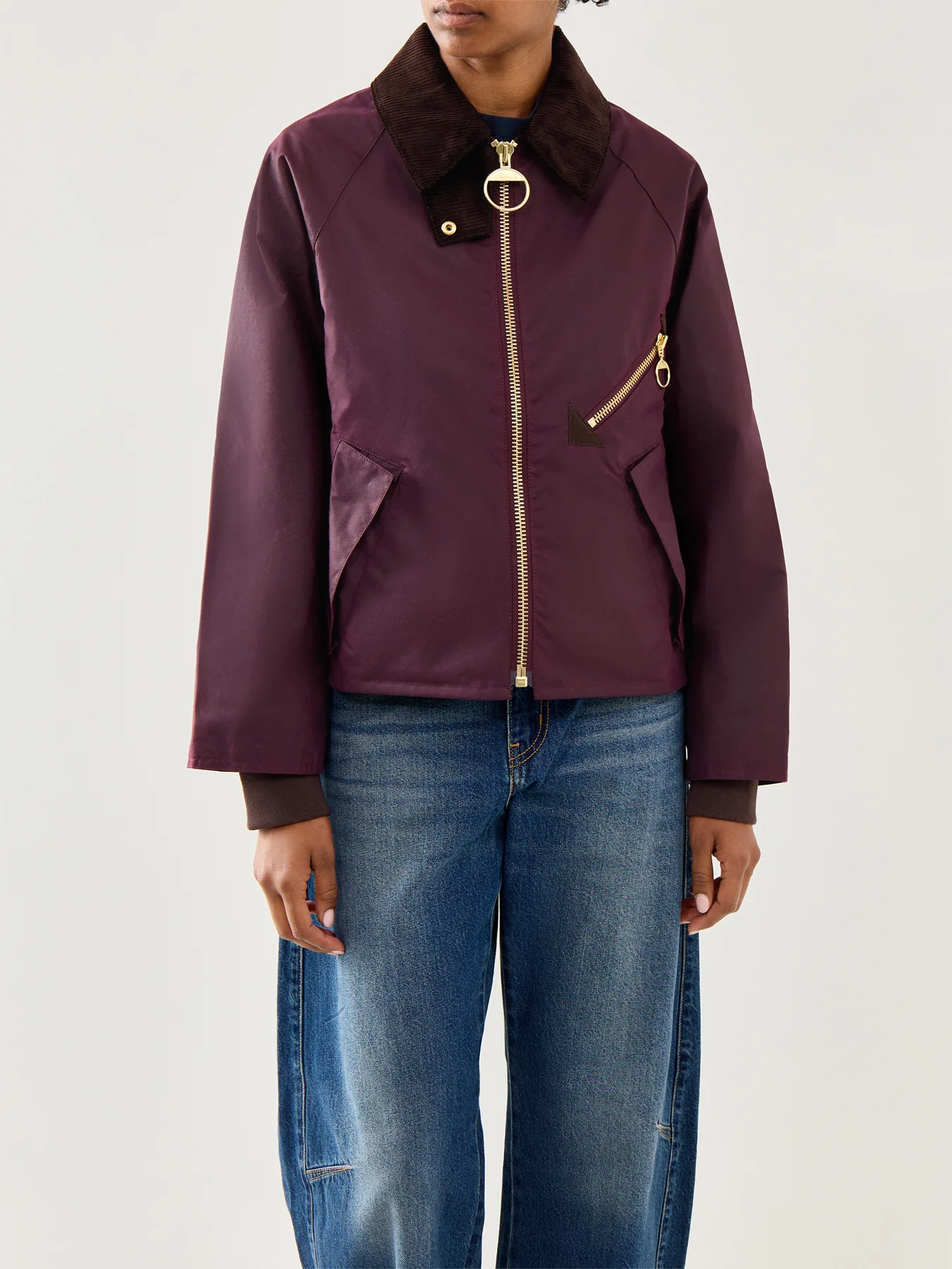 Womens Barbour Arlene Wax Jacket Tartan - Image 4