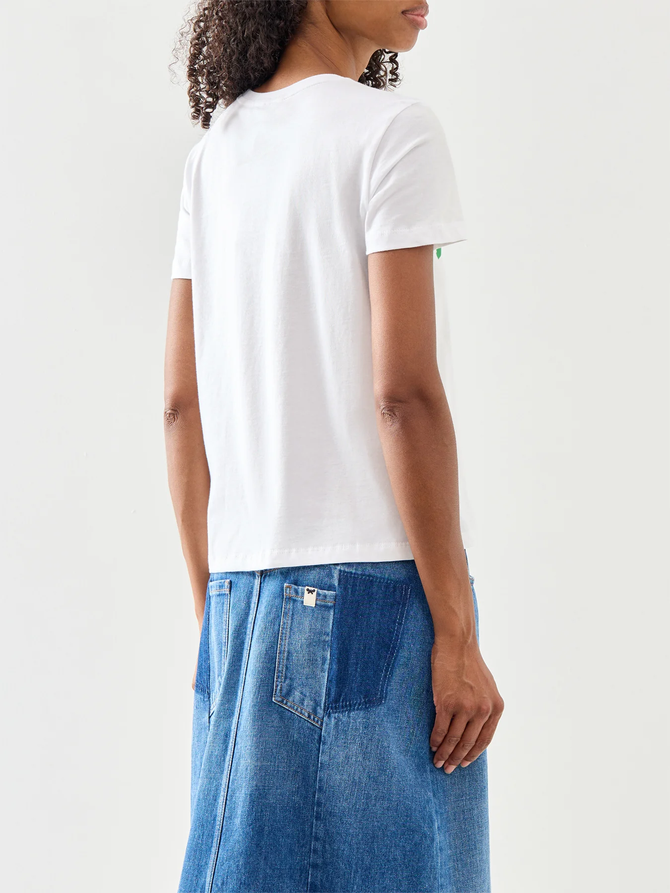 White Cotton Barbour Bailey Graphic T-Shirt - Image 5