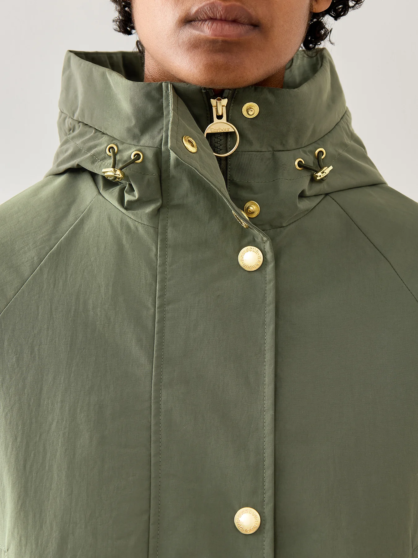 Womens Catalina Showerproof Jacket Green - Image 3
