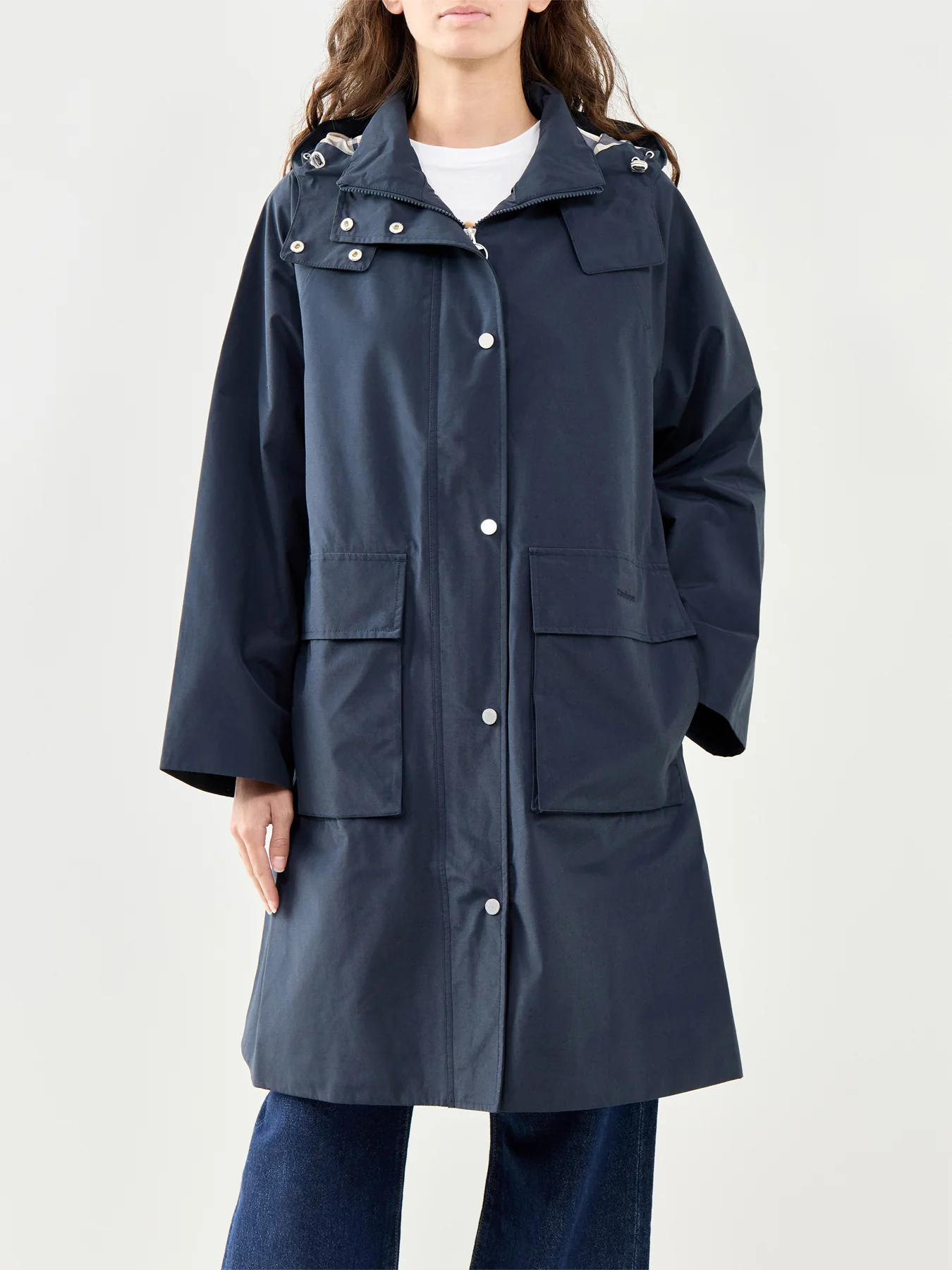 Devlin Waterproof Jacket Navy - Image 4