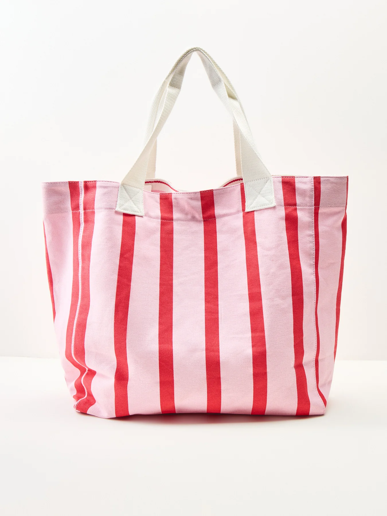 Emily Stripe Tote Bag Pink - Image 3