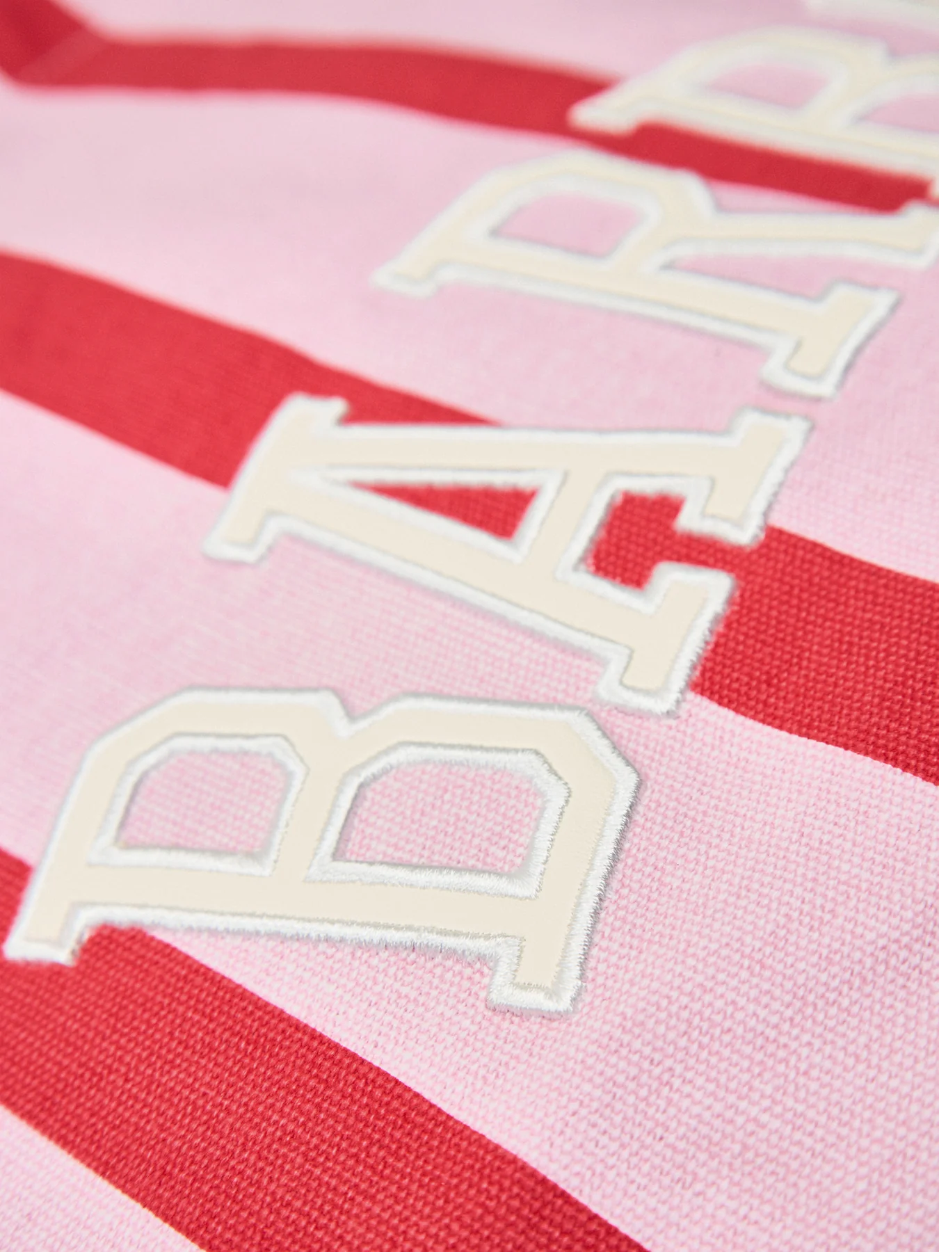 Emily Stripe Tote Bag Pink - Image 4