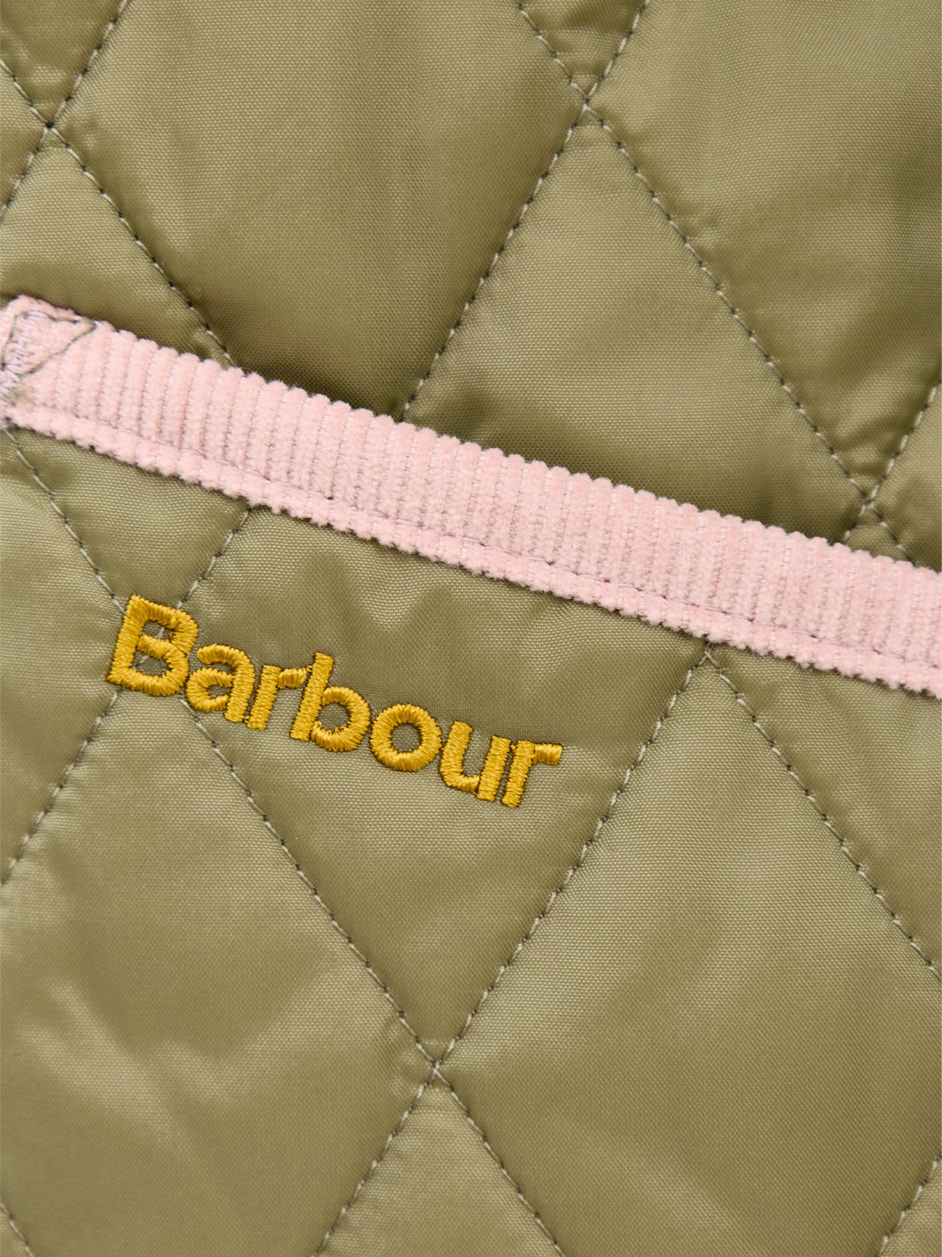 Icons Cropped Liddesdale Quilted Jacket Olive Green - Image 3