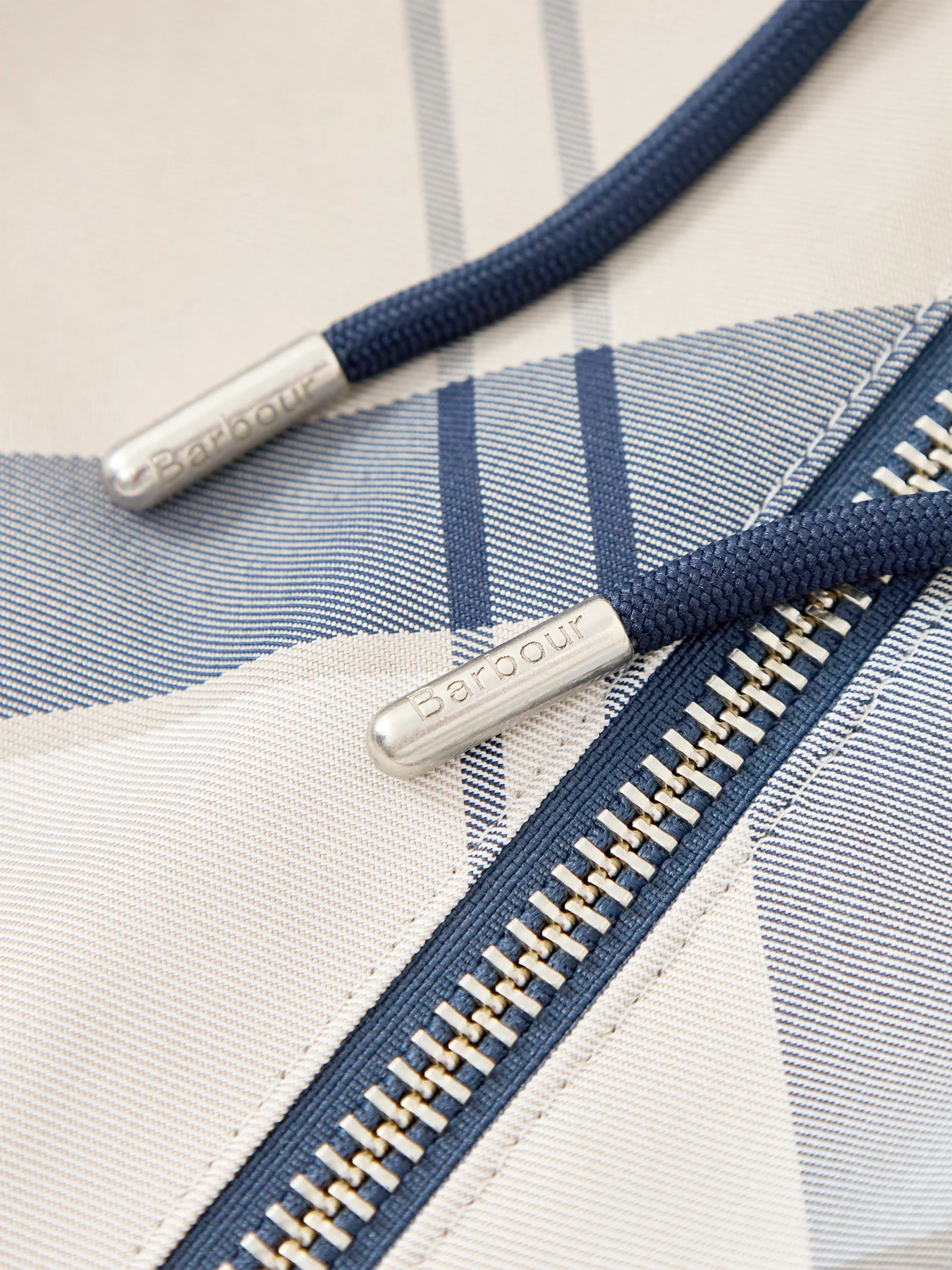 Kinsale Tartan Showerproof Cape Navy - Image 4